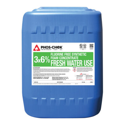 PHOS-CHEK 3×6 % – Mousse incendie concentrée (Class B / polar solvent)