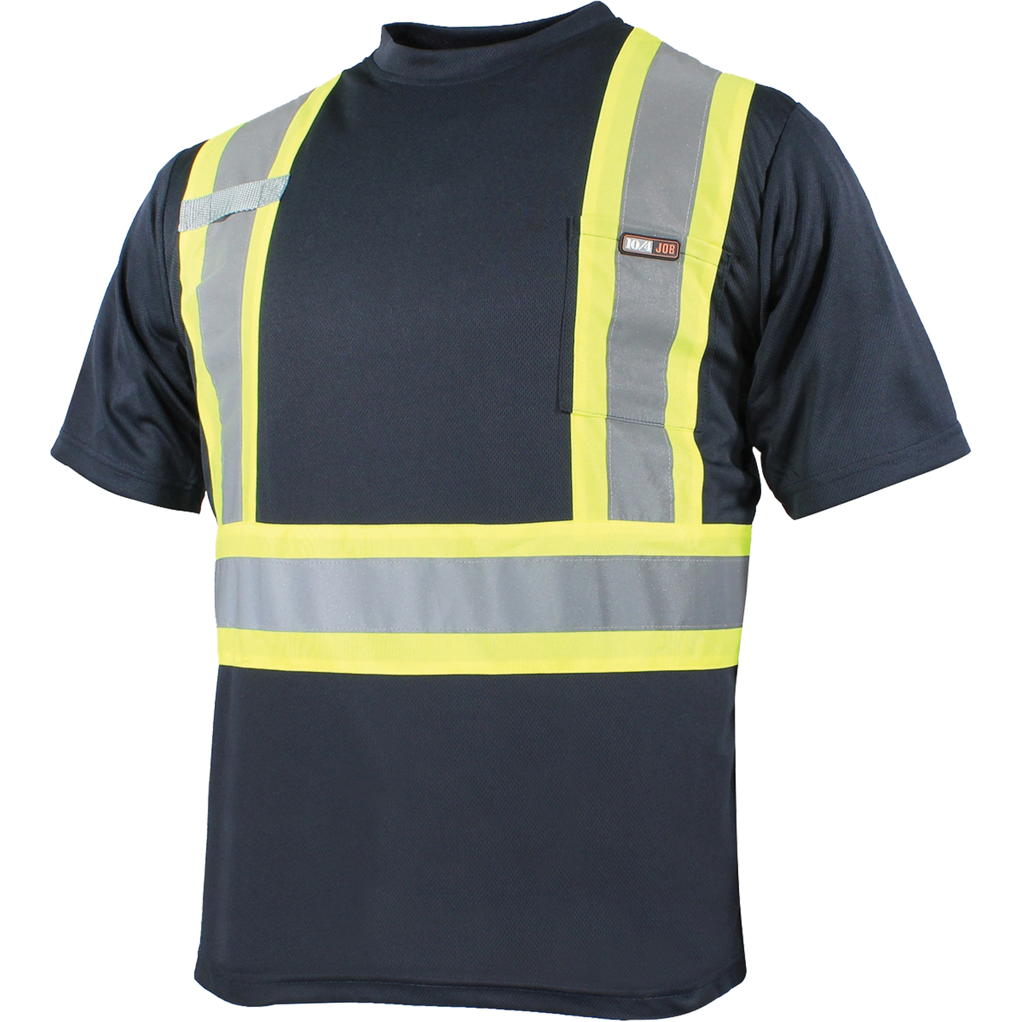 T-shirt à manches courtes et séchage rapide, Polyester, Petit, Bleu marine