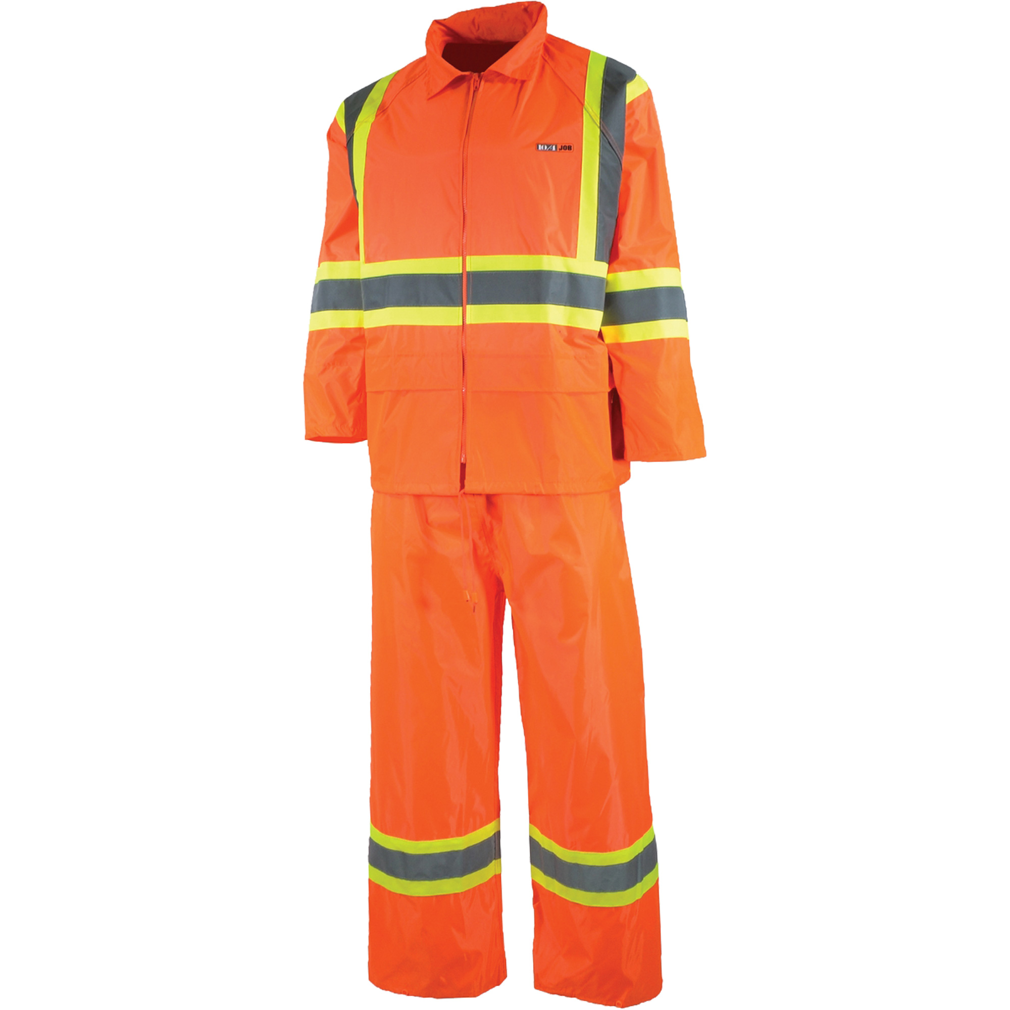 Vêtement imperméable étanche, Nylon/PVC, T-Grand, Orange haute visibilité