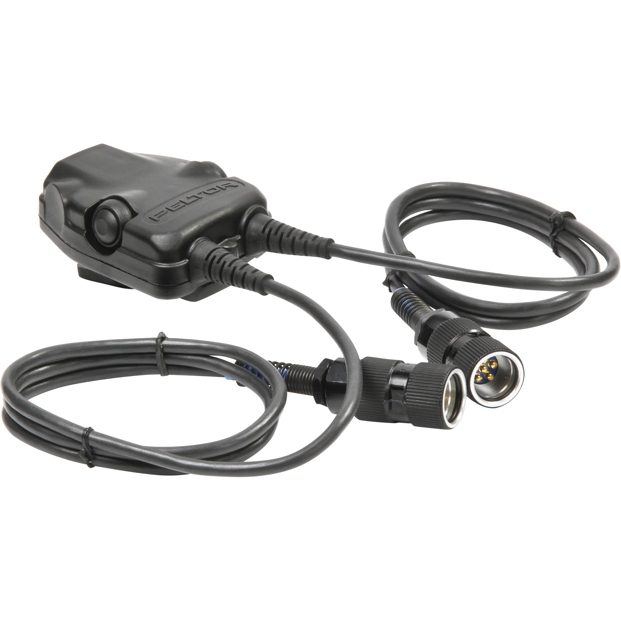 Adaptateur d'interrupteur d'émission pour radios de communication militaires DUAL PELTORMC avec connecteur à 6 broches MIL-C-55116