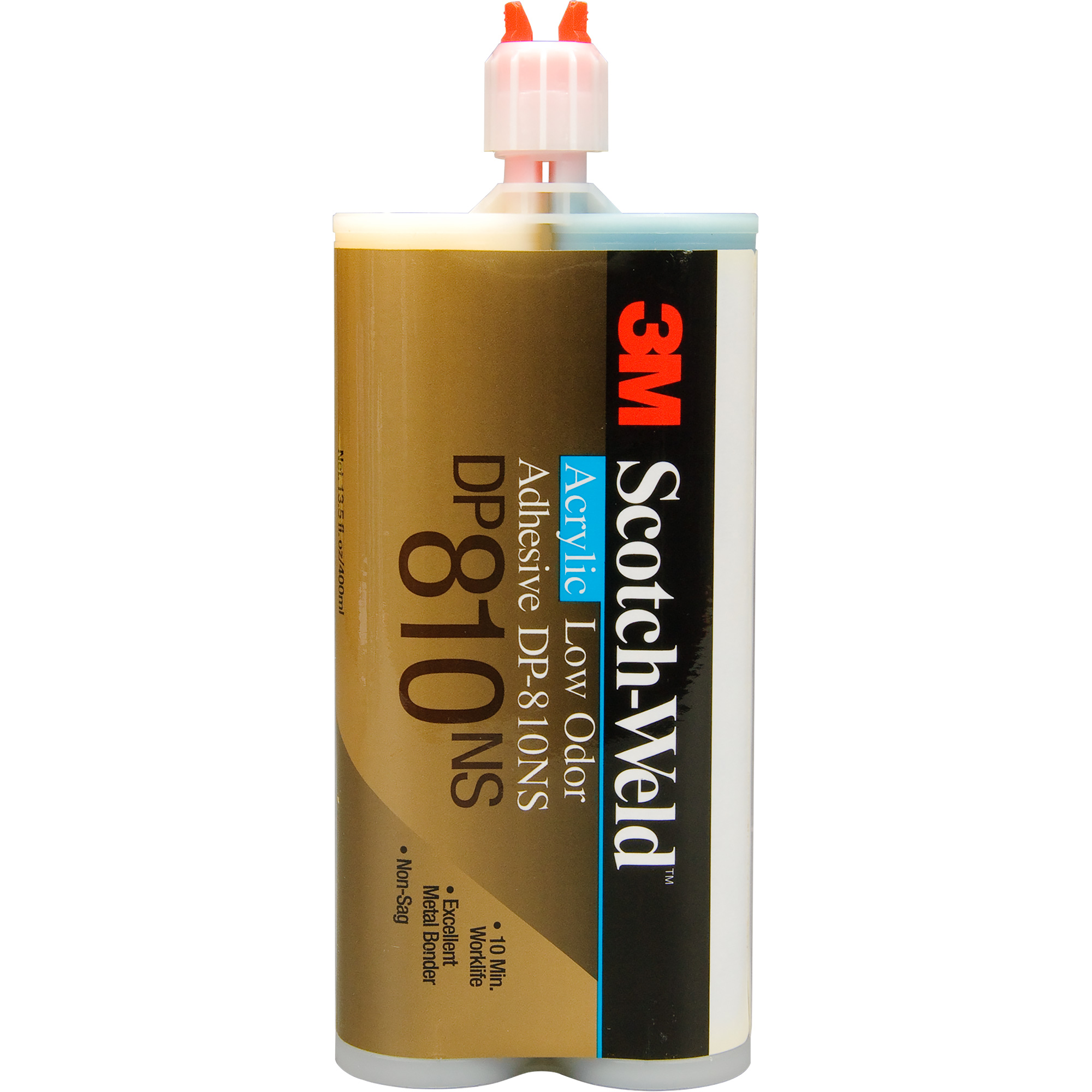 Adhésif acrylique à faible odeur Scotch-WeldMC, Deux composants, Cartouche, 200 ml, Blanc cassé