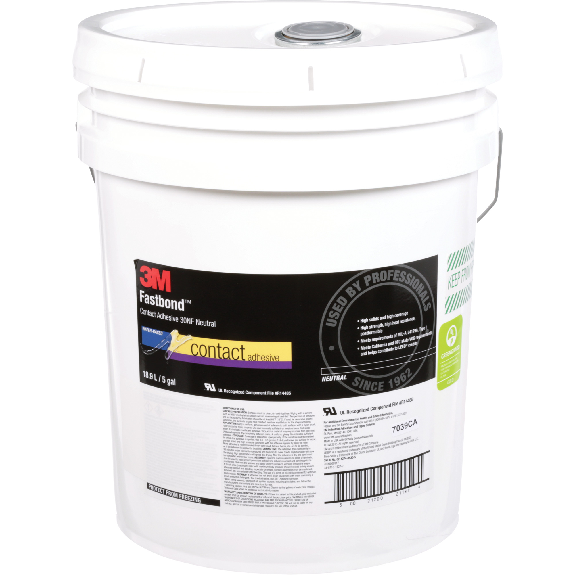 Adhésif contact, Baril, 5 gal.