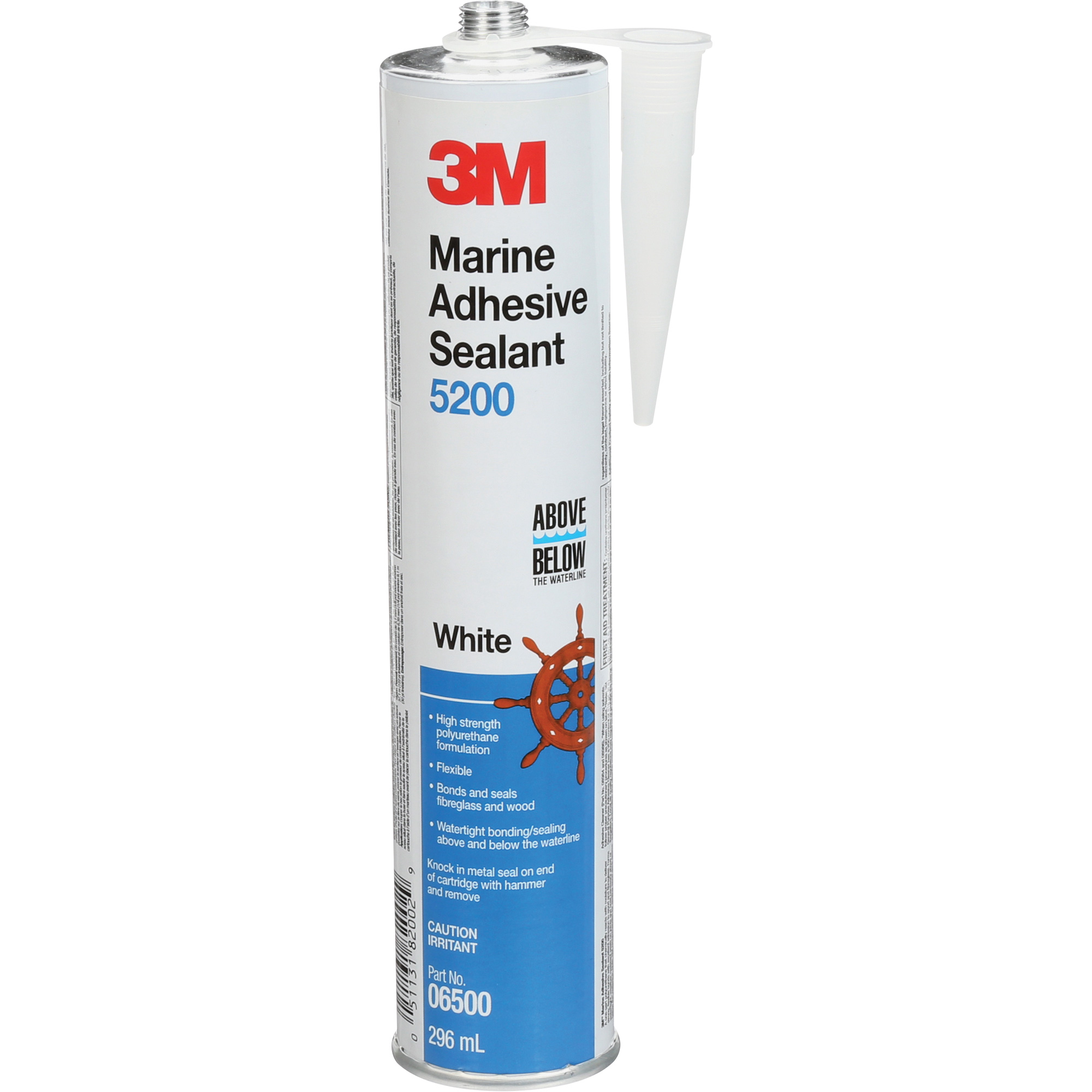 Adhésif étanche de calibre marin 5200, 378 ml, Blanc