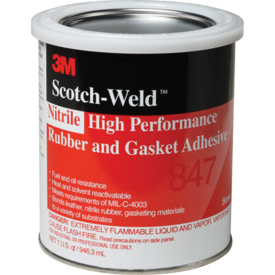 Adhésif haute performance pour caoutchouc et joints Scotch-WeldMC, Gallon, Brun