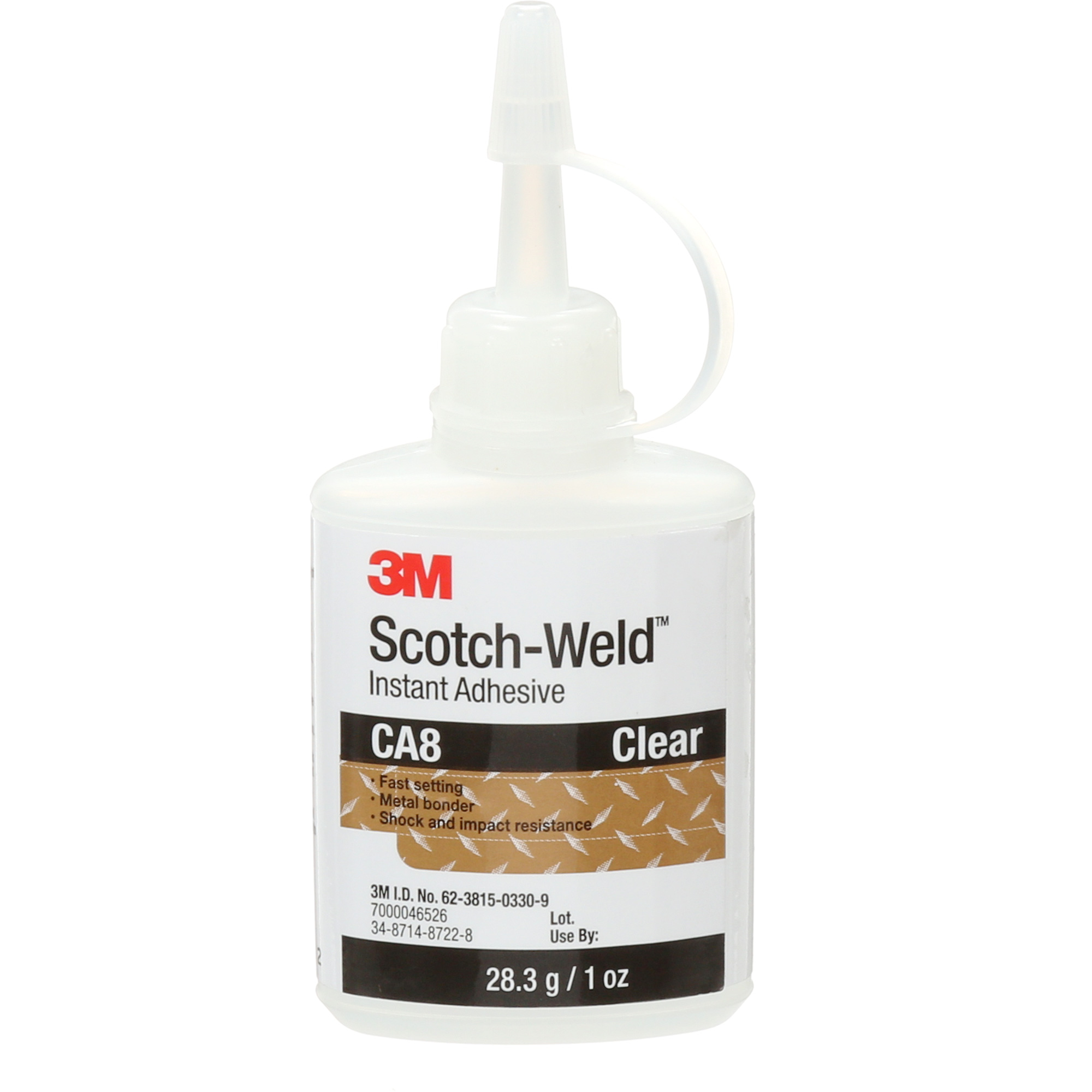 Adhésif instantané CA8 Scotch-WeldMC, Transparent, Bouteille, 1 oz