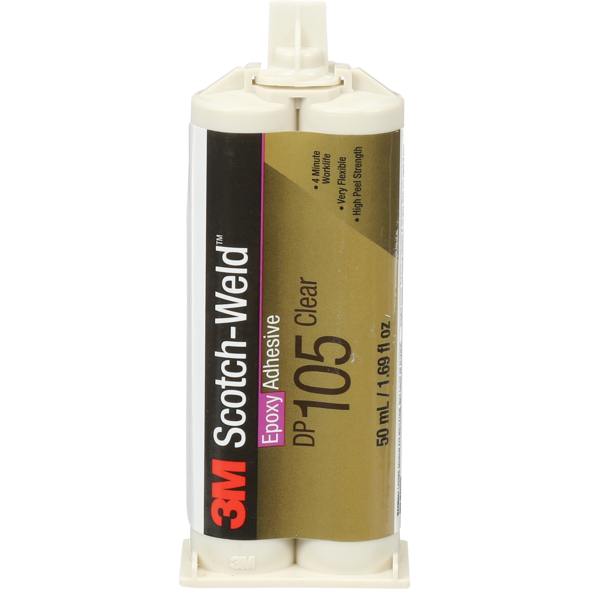 Adhésif Scotch-WeldMC, 1,7 liq. oz., Cartouche, Deux composants, Translucide