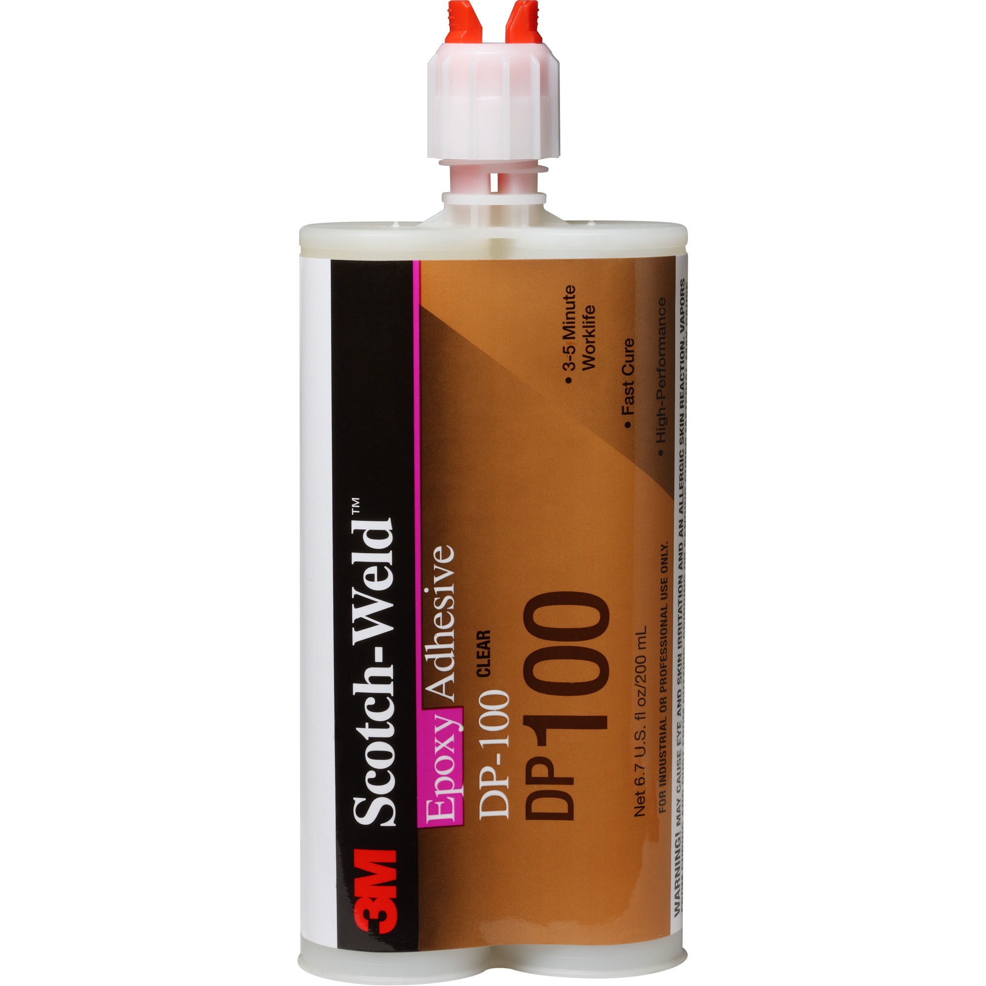 Adhésif Scotch-WeldMC, 200 ml, Cartouche, Deux composants, Translucide