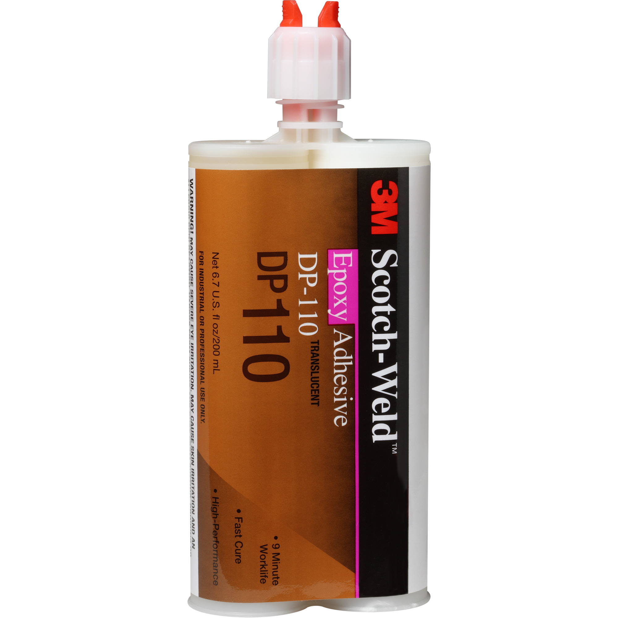 Adhésif Scotch-WeldMC, 200 ml, Cartouche, Deux composants, Translucide