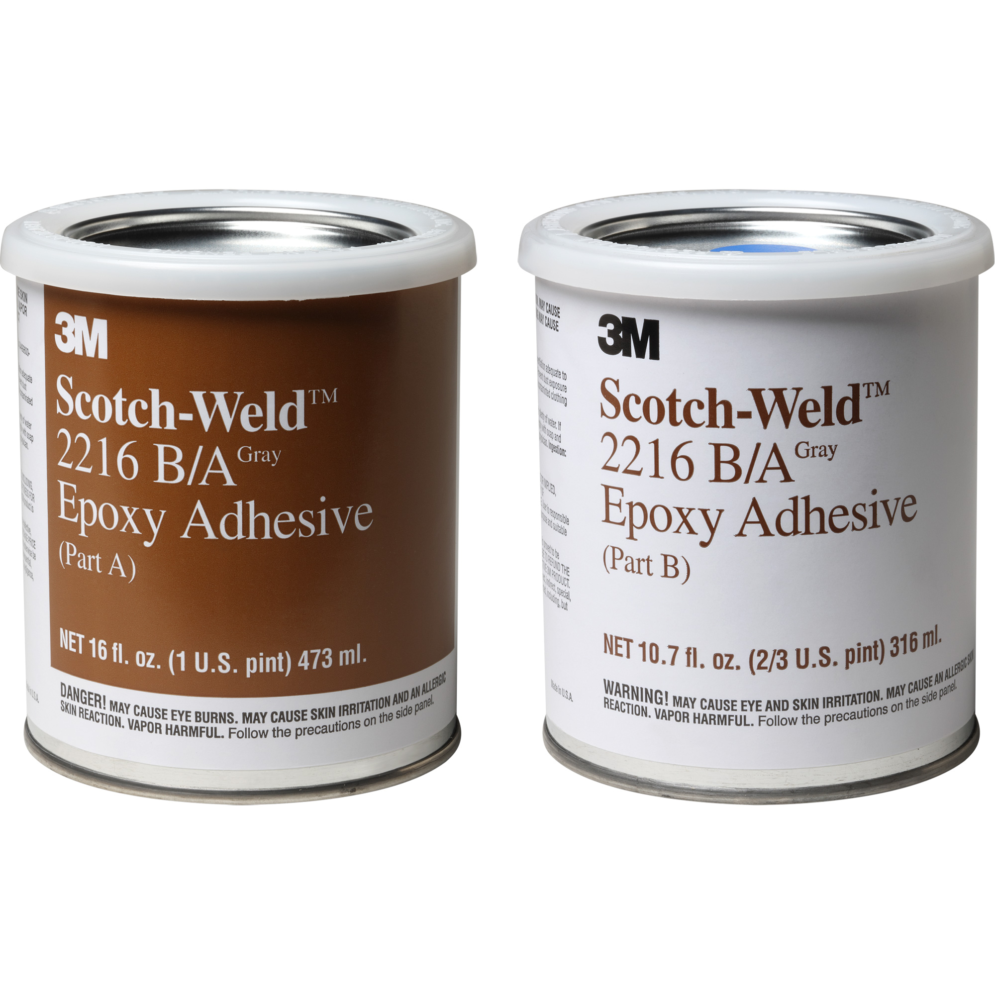 Adhésif Scotch-WeldMC, 32 oz liq., Trousse, Deux composants, Gris