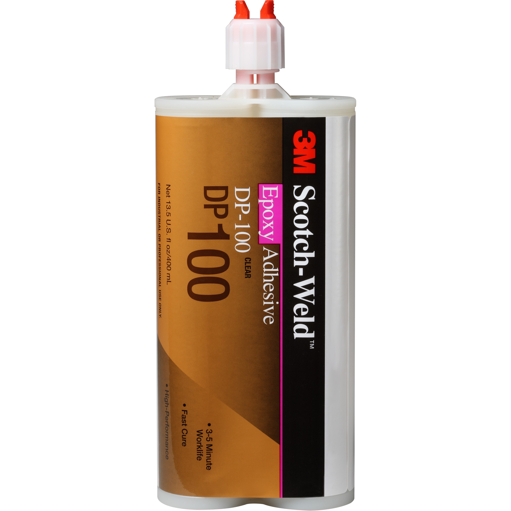 Adhésif Scotch-WeldMC, 400 ml, Cartouche, Deux composants, Transparent