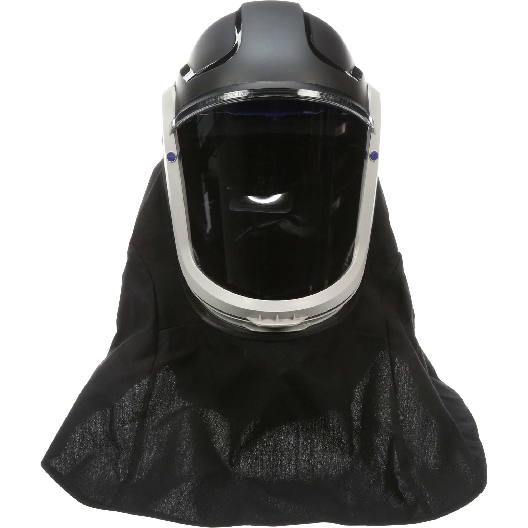 Assemblage de casque VersafloMC avec visière de première qualité et enveloppe résistante aux flammes, Universel, Casque rigide, Bavette Simple