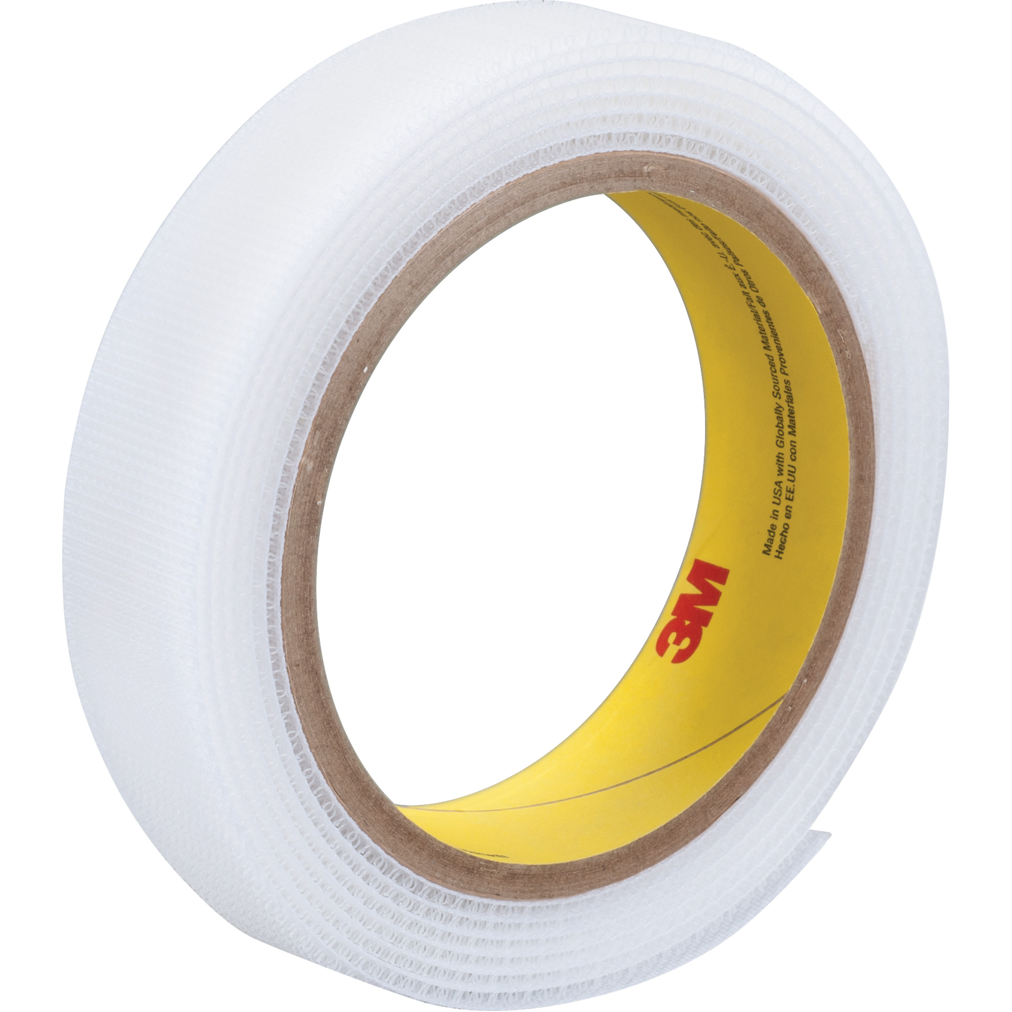 Attache, Boucle, 50 vg x 3/4", Cousu, Blanc