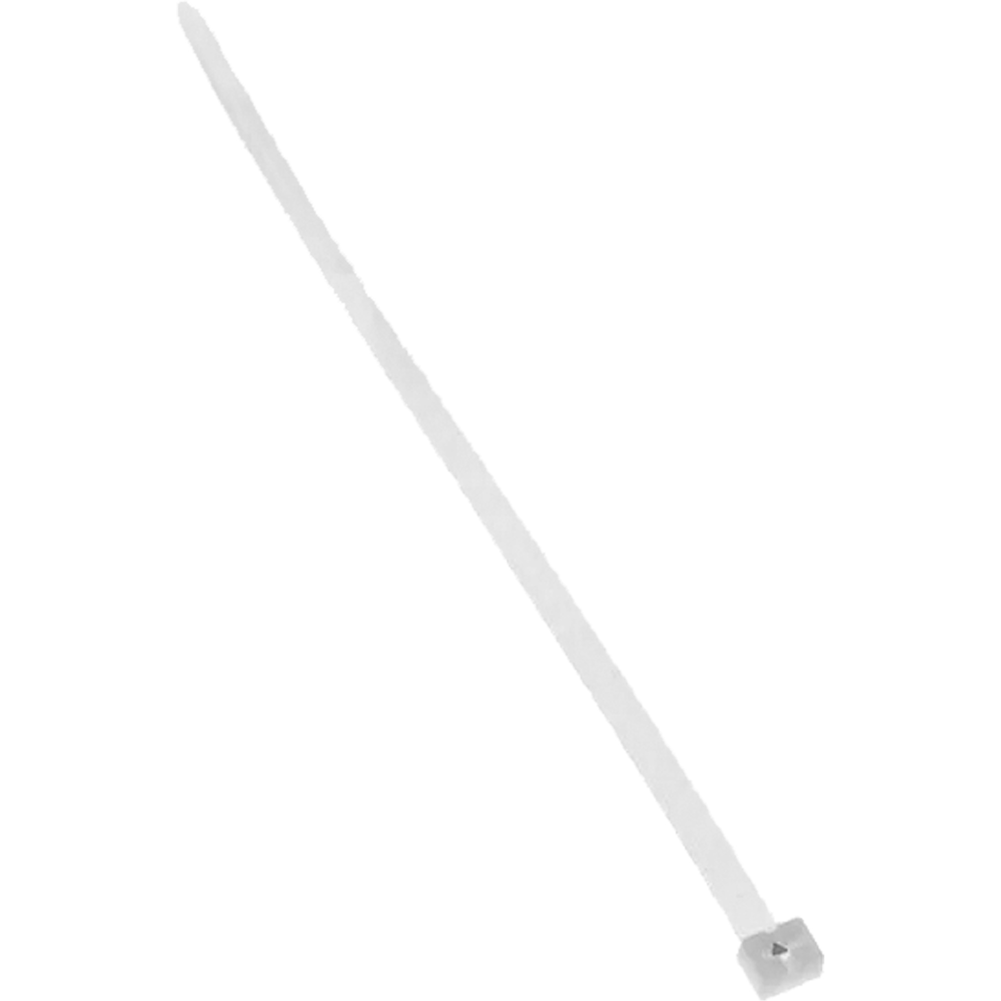 Attache de câble à ardillon, Longueur 6", Résistance à la traction 40 lb, Naturel