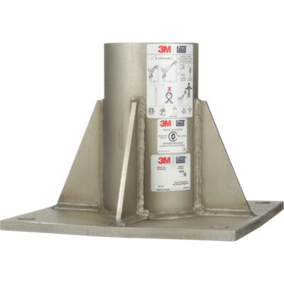 Base de mât de potence haute capacité en acier inoxydable à fixation au sol pour espace clos DBI-SALAMD