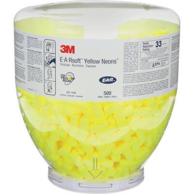 Bouchons d'oreilles E-A-RSoftMC Yellow NeonMC, Vrac - Contenant