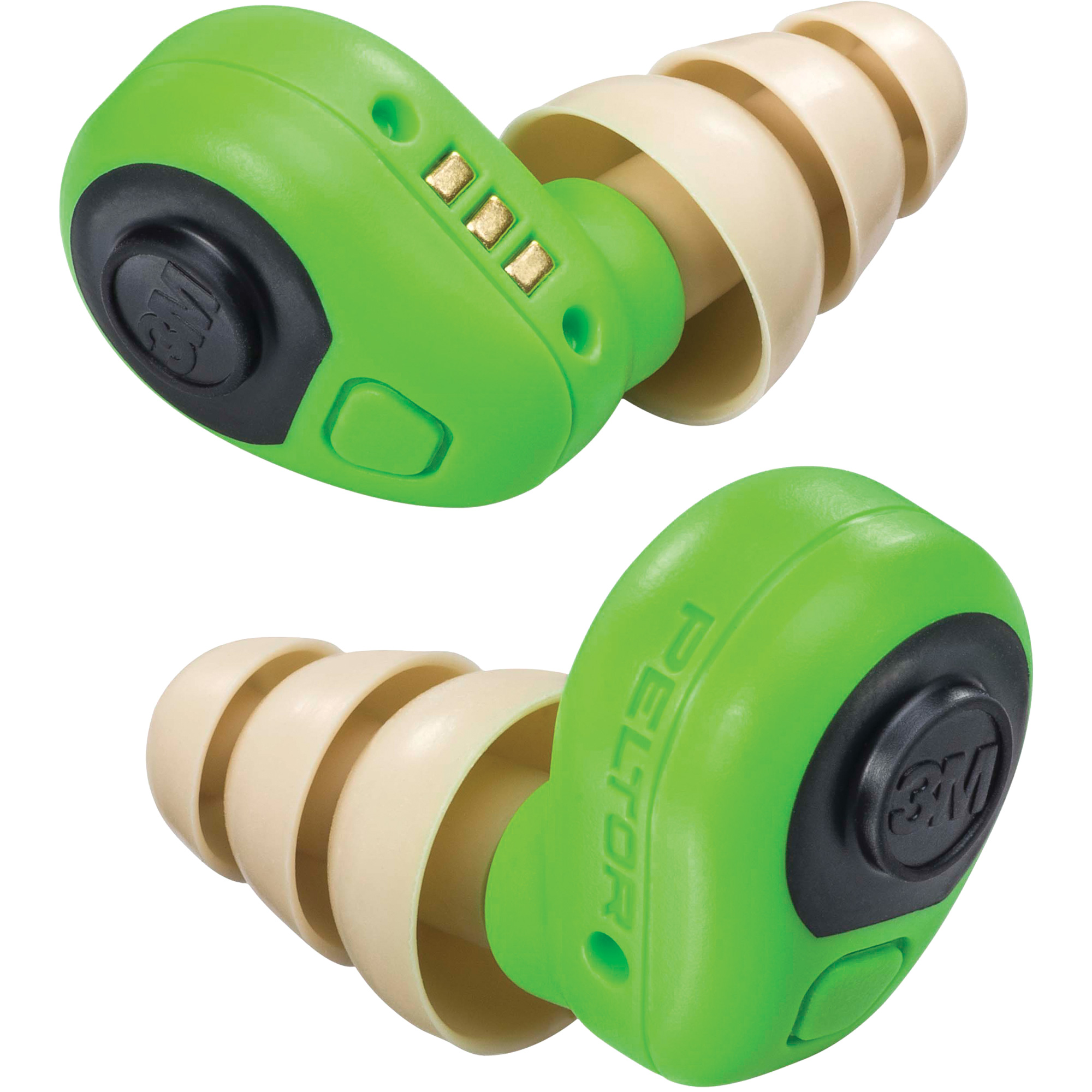 Bouchons d'oreilles électroniques PeltorMC, Sans cordon, Paire - Boîtier en plastique, 23 dB NRR, Grand/Moyen/Petit