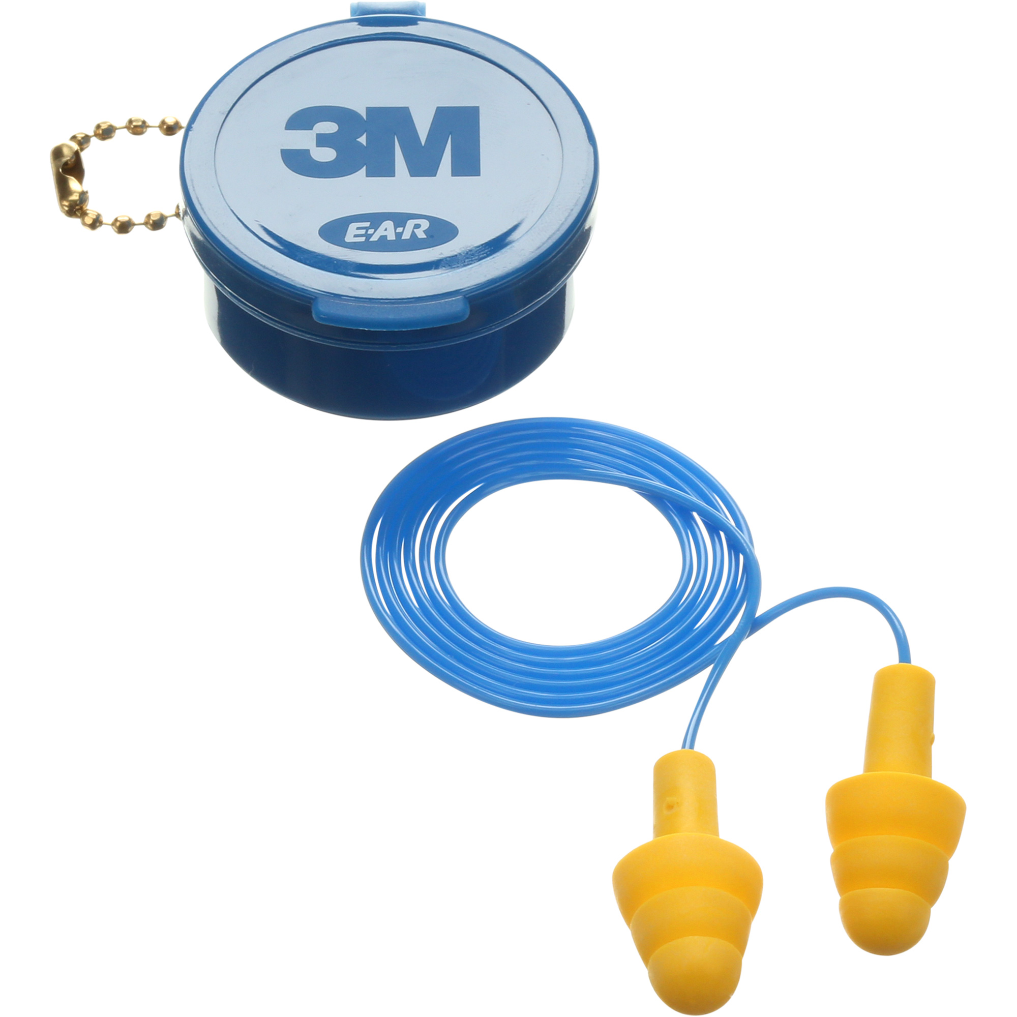 Bouchons d'oreilles prémoulés E-A-RMC UltrafitMC, Avec cordon, Paire - Boîtier en plastique, 25 dB NRR, Taille unique