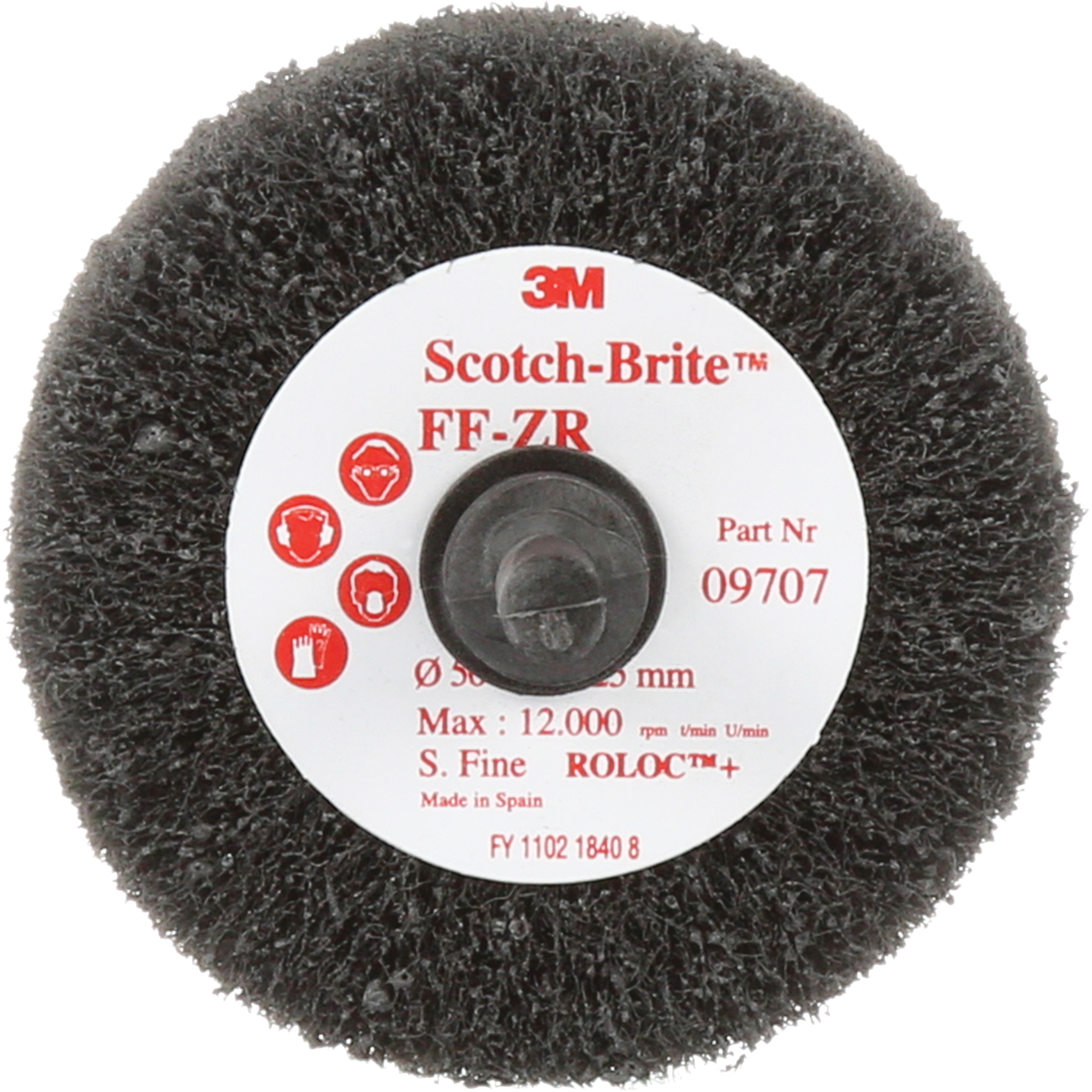 Brosse à lamelles pour la coupe et le polissage Scotch-BriteMC, Oxyde d'aluminium, Grain Fin, 2" x 1" x 1/4"