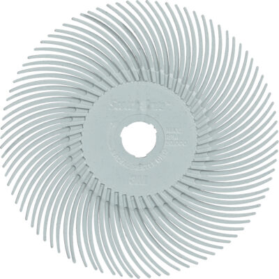 Brosse radiale en soies de précision type C PN-RB Scotch-BriteMC , Céramique, Grain 120+, 3" dia.