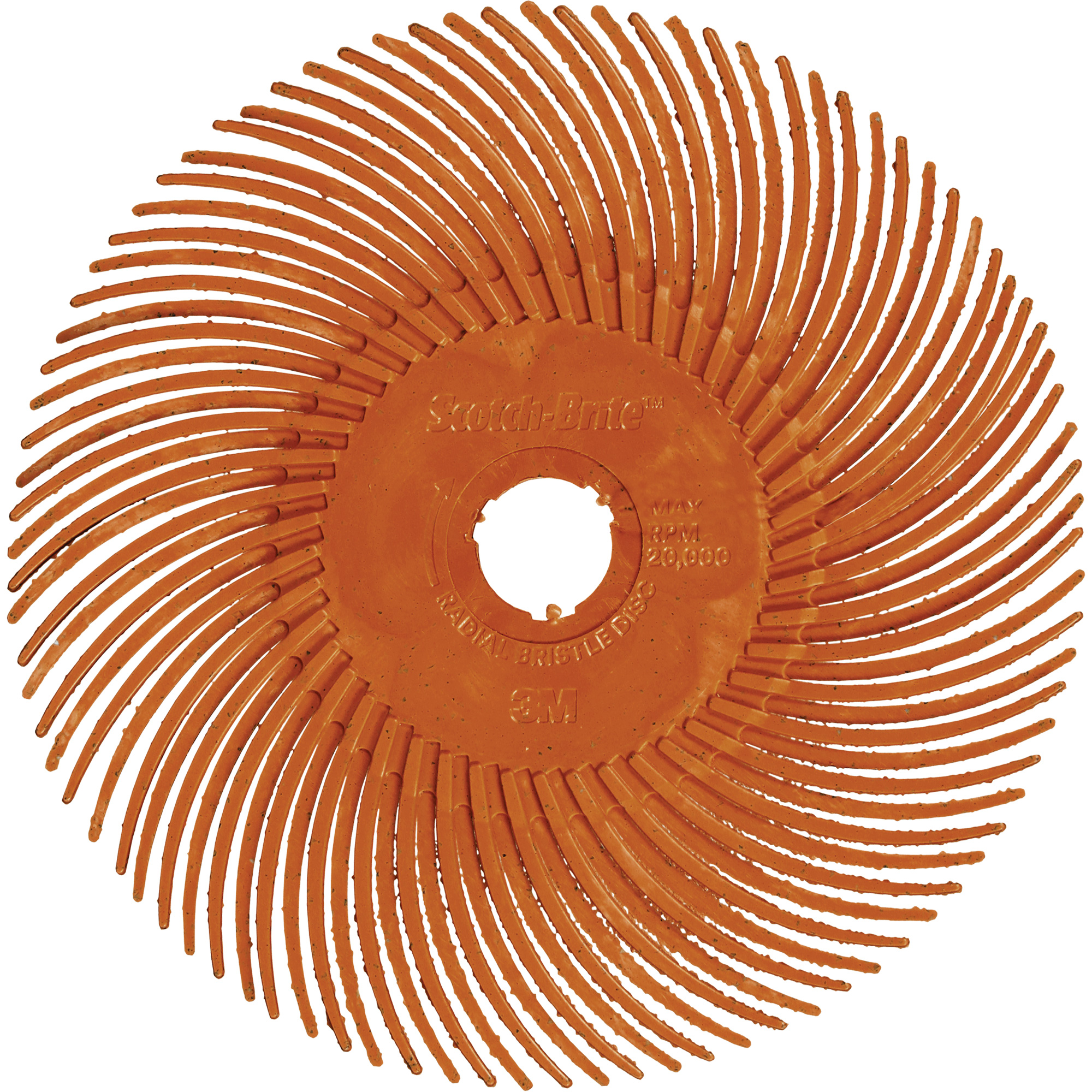 Brosse radiale en soies de précision type C PN-RB Scotch-BriteMC, Céramique, Grain 80+, 2" dia.