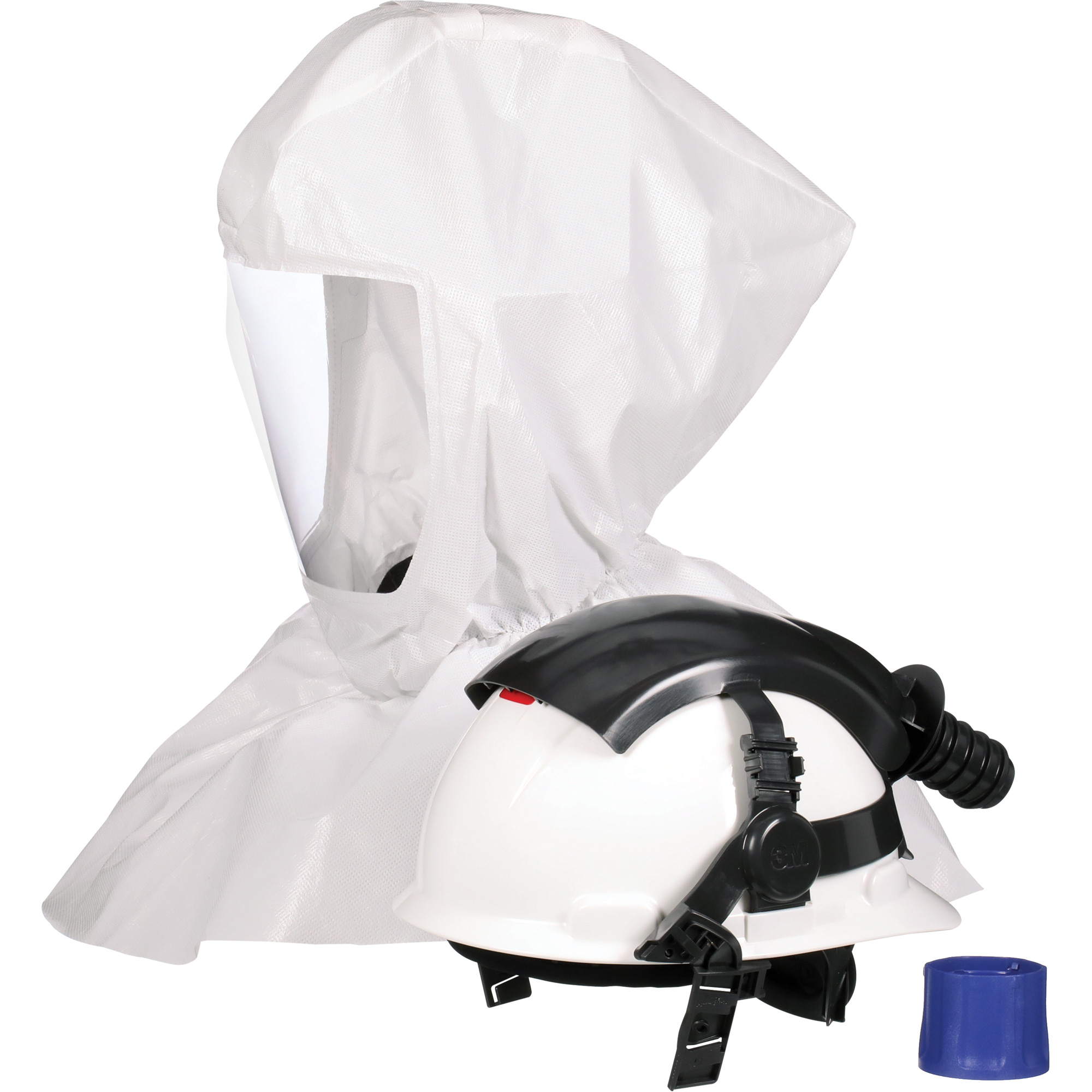 Cagoule VersafloMC série S S-665 avec col interne et casque, Standard, Casque rigide