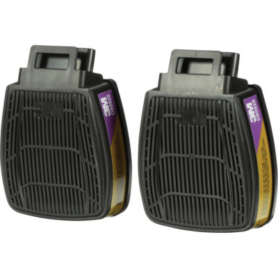 Cartouche & filtre pour respirateur Secure ClickMC, Combinaison cartouche et filtre contre les particules pour gaz/vapeurs, Gaz multiples/Vapeurs/P100