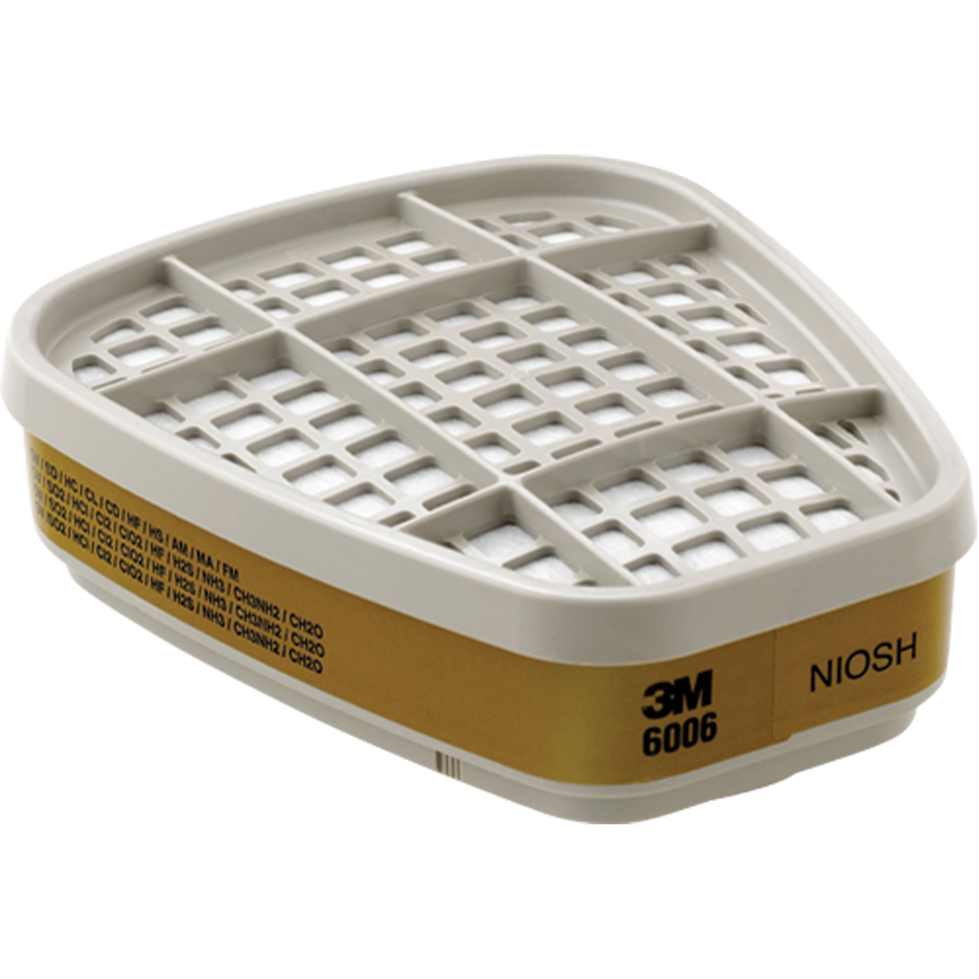 Cartouches pour respirateur série 6000, Cartouche gaz/vapeur, Gaz multiples/Vapeurs