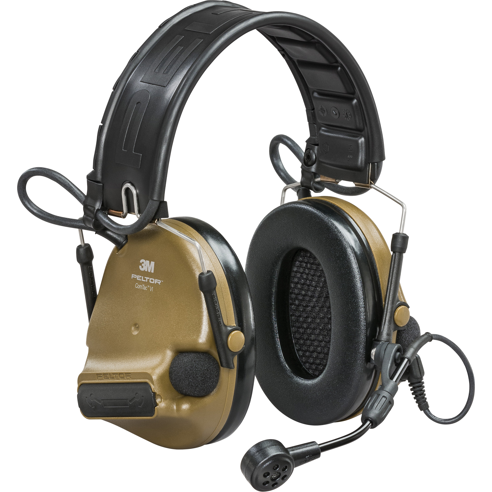 Casque VI NIB avec rail arc PeltorMC ComTacMC, Style Bandeau, 23 dB