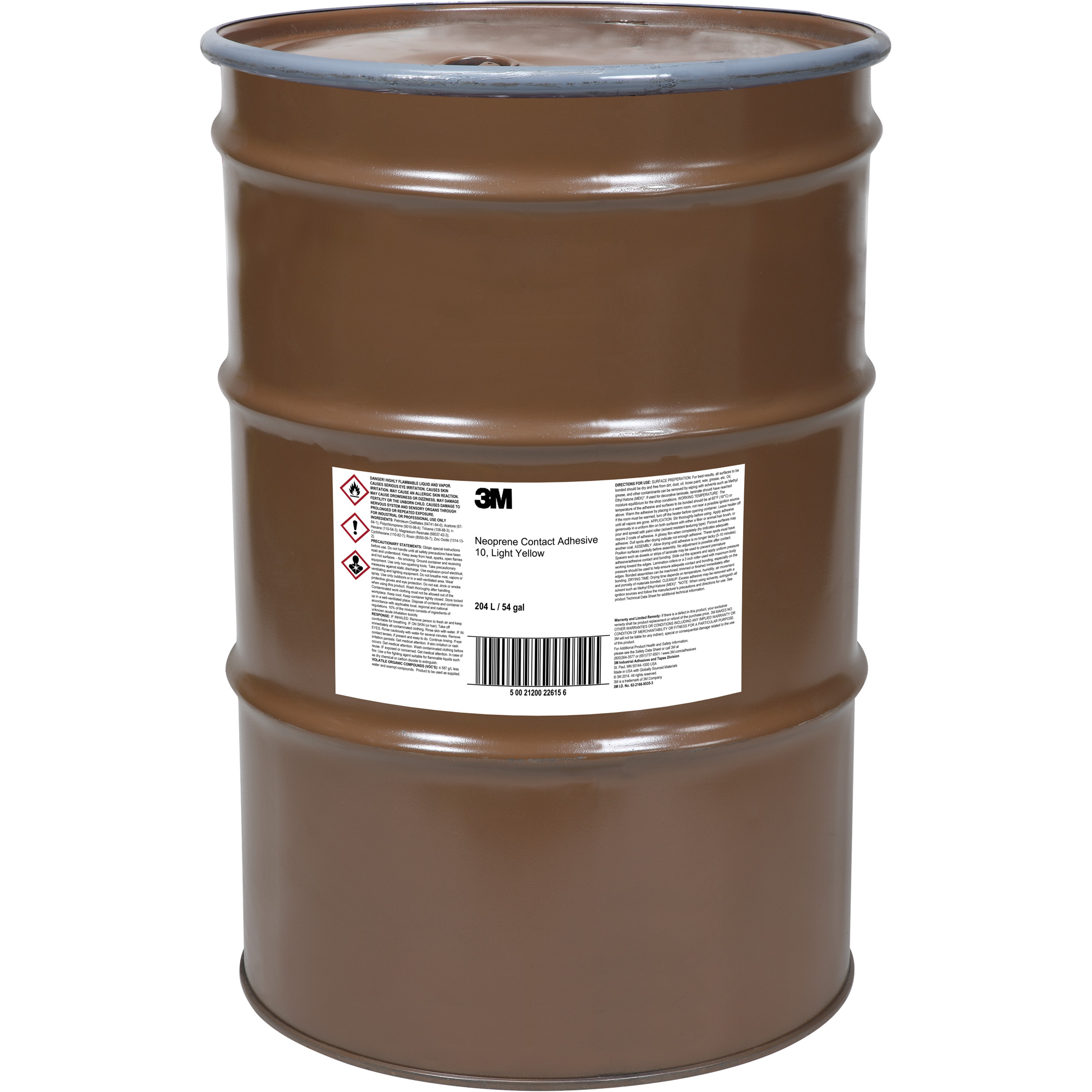 Colle contact FastbondMC, Baril, 54 gal., Blanc cassé