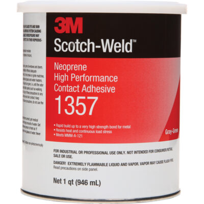 Colle contact haute performance à base de néoprène, Canette, 32 oz liq., Gris