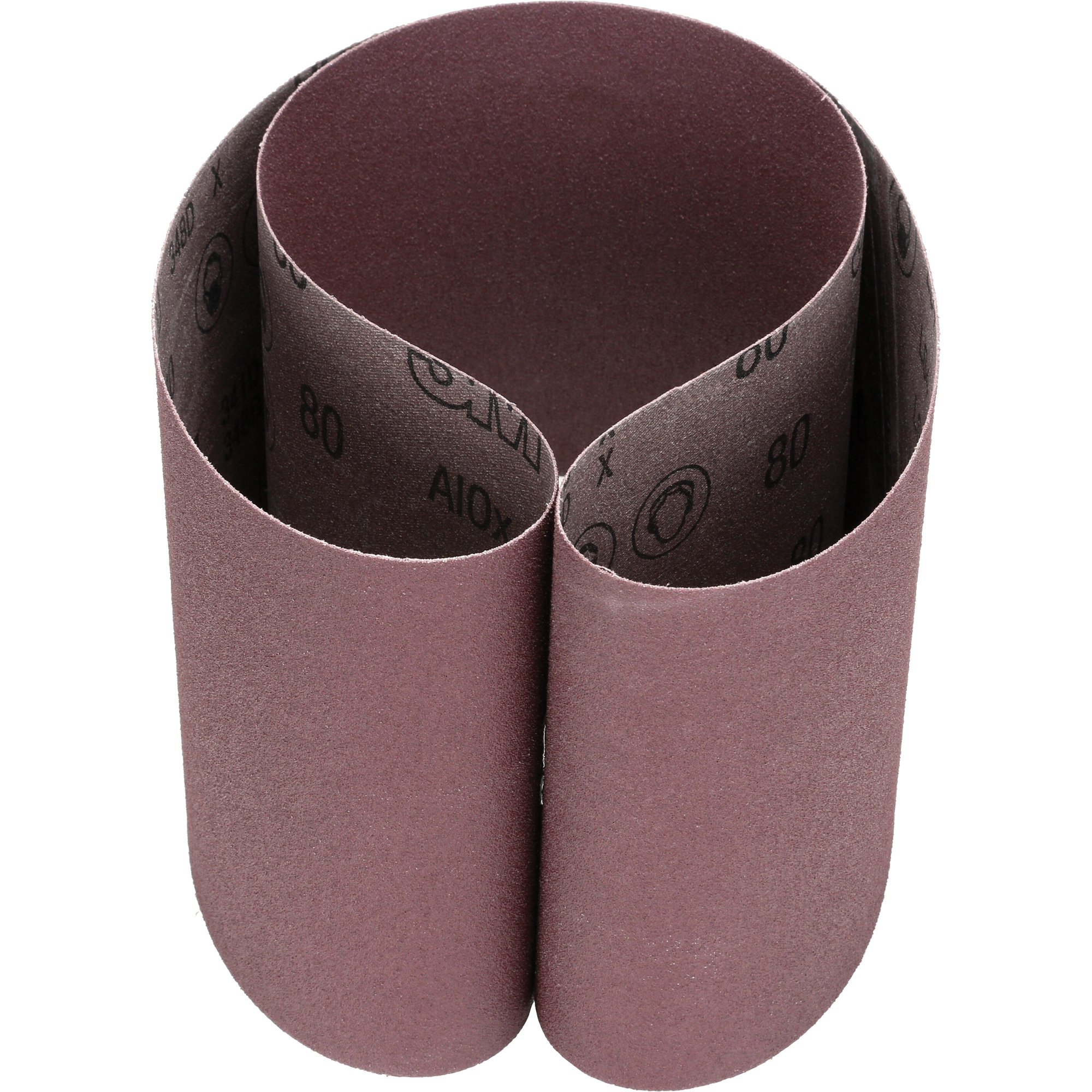 Courroie abrasive en toile 341D, 6" la x 48" lo, Oxyde d'aluminium, Grain 80