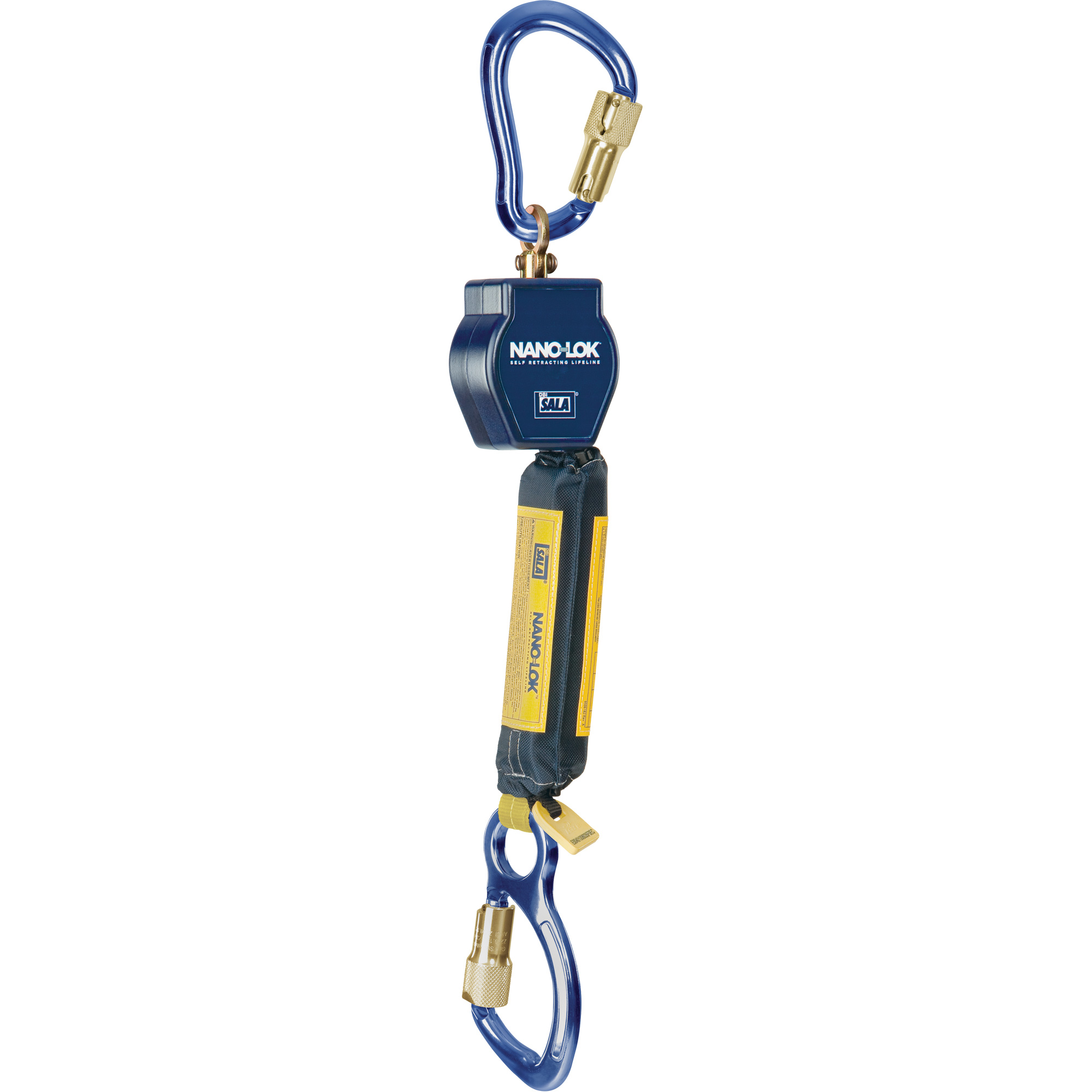 Câble de sécurité autorétractable Nano-LokMC, 6', Acier inoxydable, Pivotant