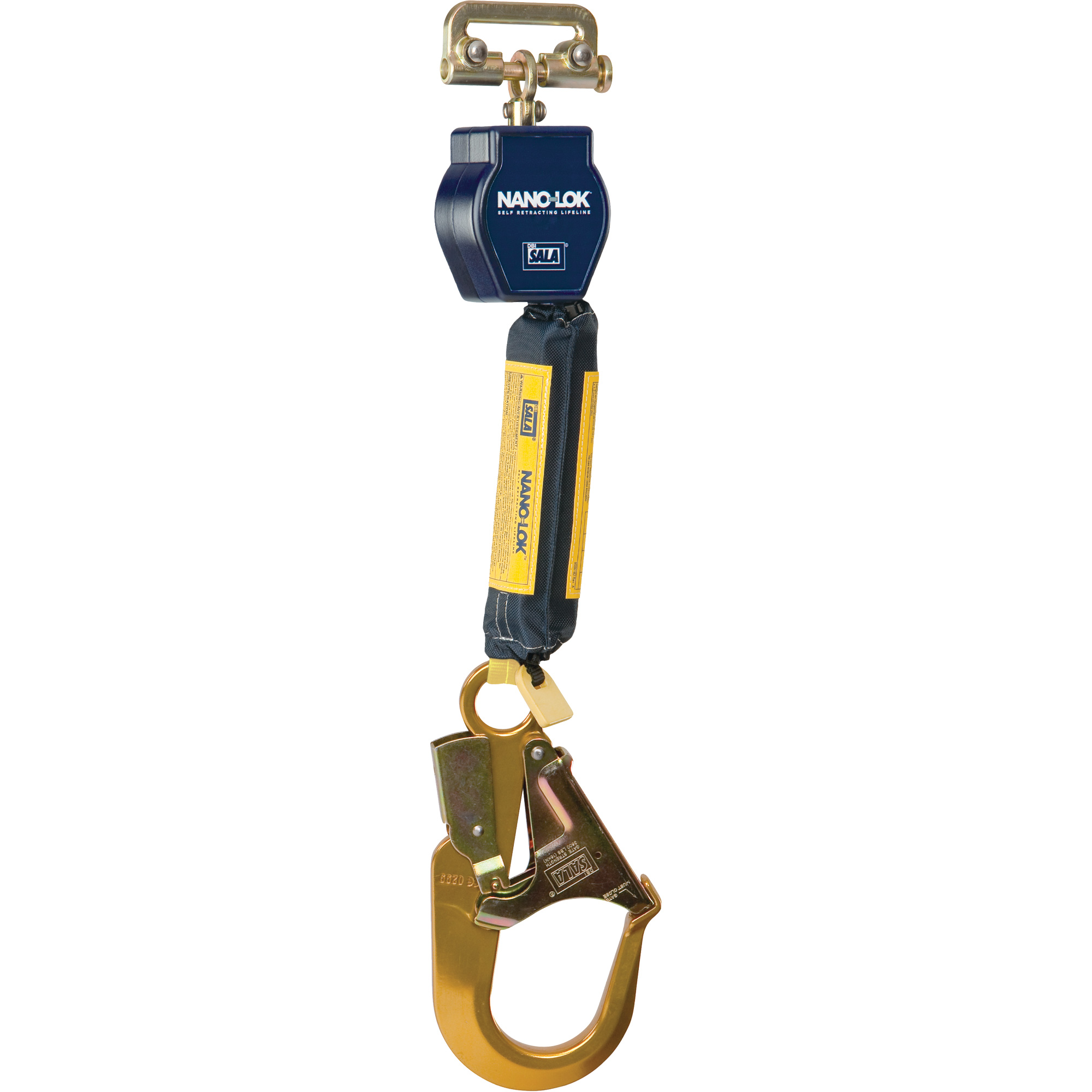 Câble de sécurité autorétractable Nano-LokMC, 6', Sangles, Pivotant