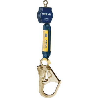 Câble de sécurité autorétractable Nano-LokMC, 6,5', Sangles, Pivotant