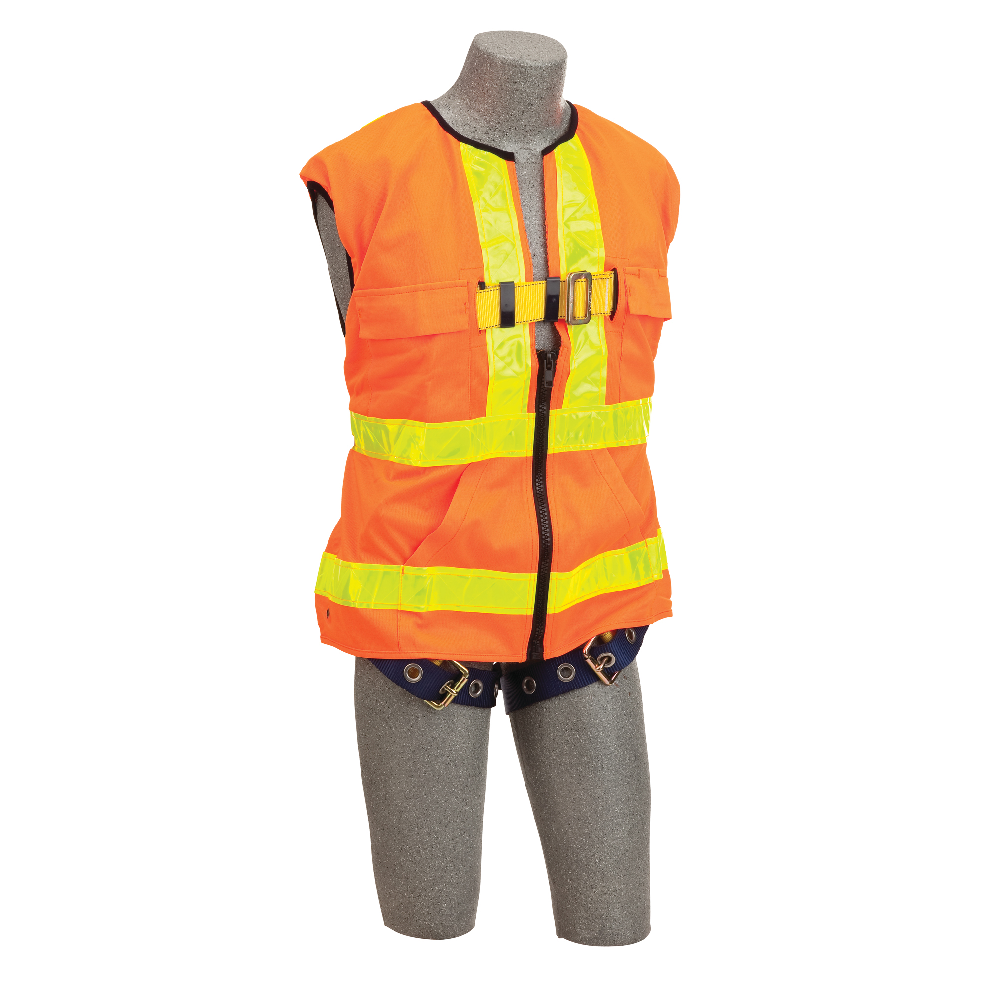 Harnais de travail de style veste haute visibilité Delta VestMC réfléchissant, Certifiée CSA, Classe A, Cap. 420 lb