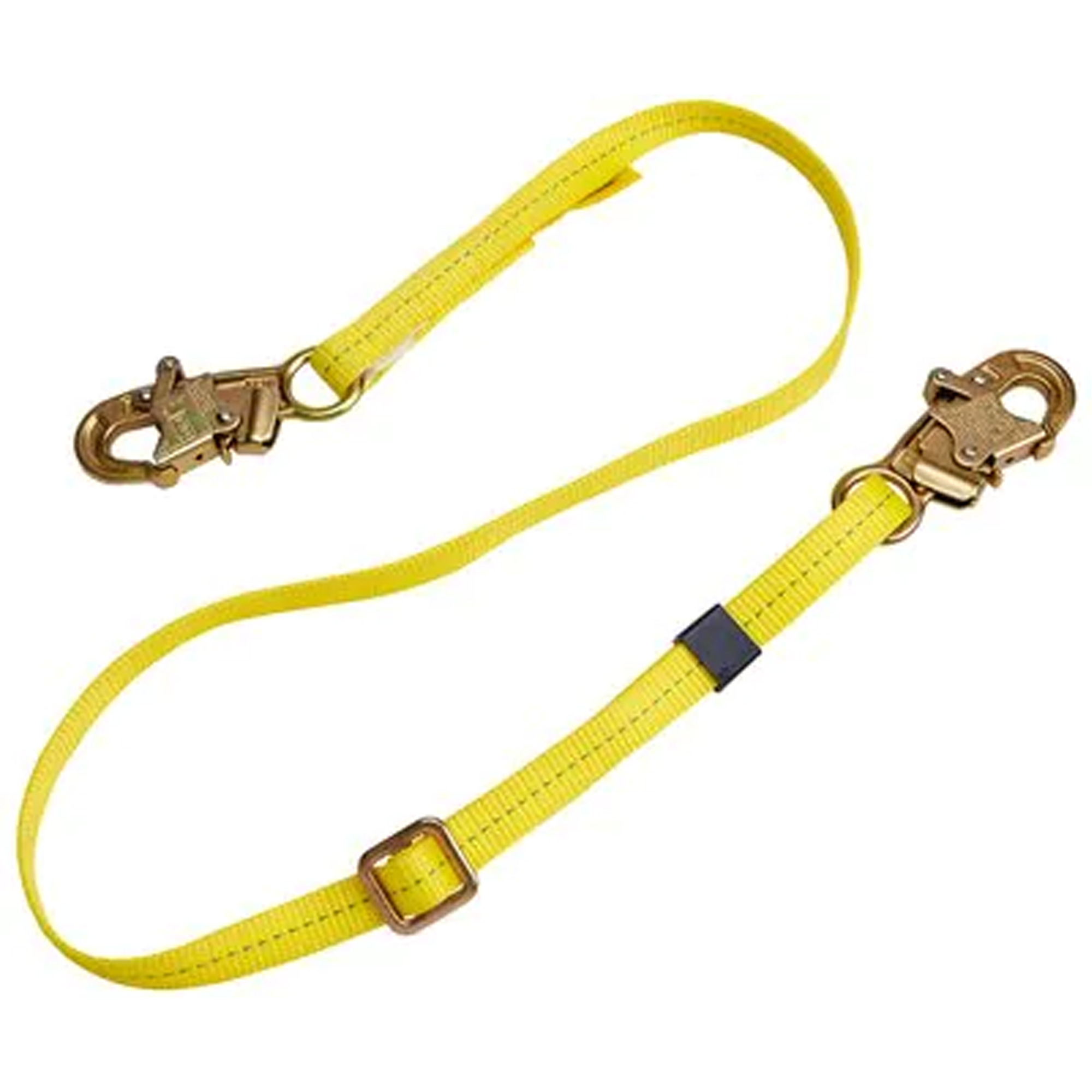 Longe de positionnement réglable à sangle, 1 branches, 4', Classe CSA B, Polyester