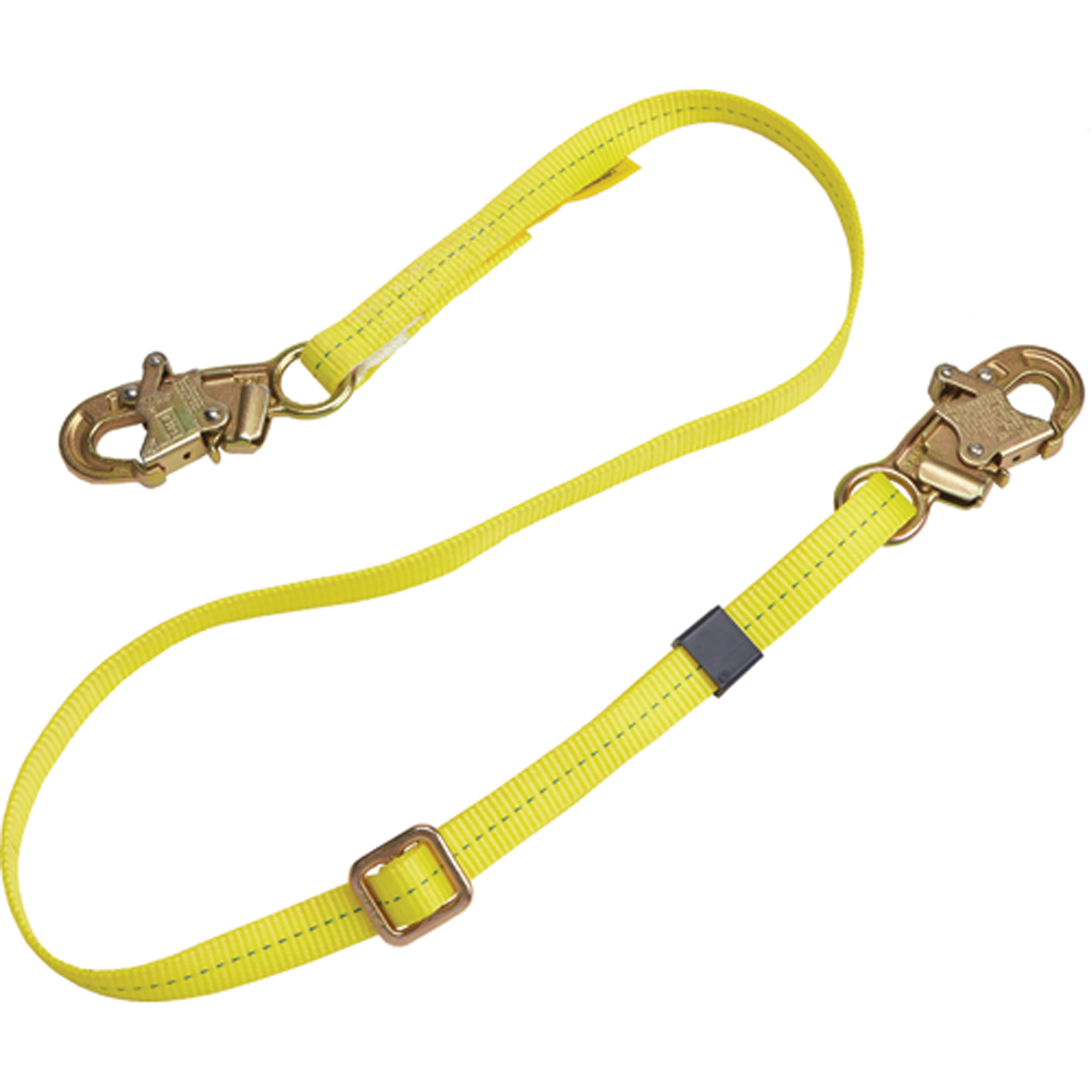 Longe de positionnement réglable à sangle, 1 branches, 6', Classe CSA B, Polyester