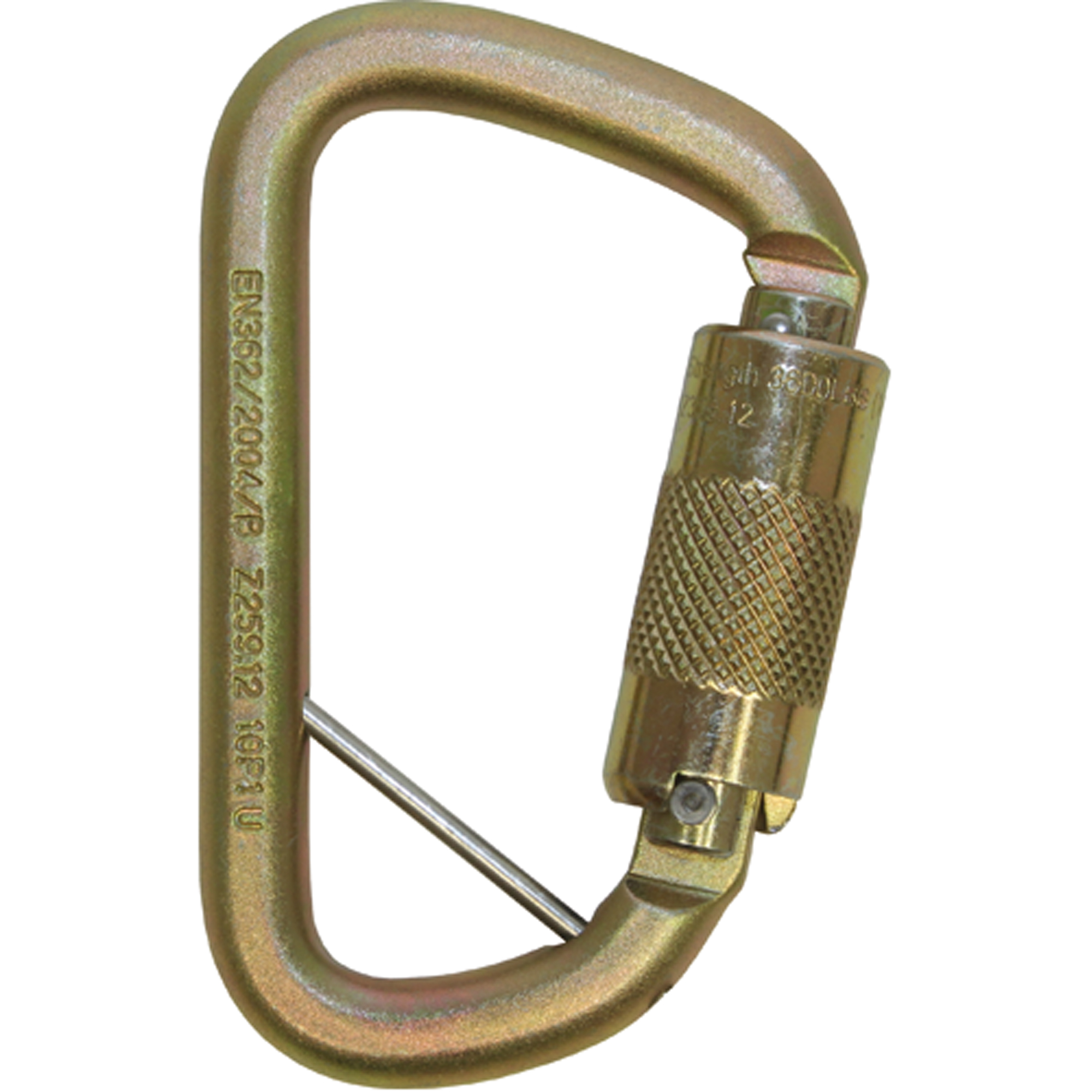 Mousqueton antichute en D déporté RollglissMC pour sauvetage technique, Acier, Capacité 3600 lb