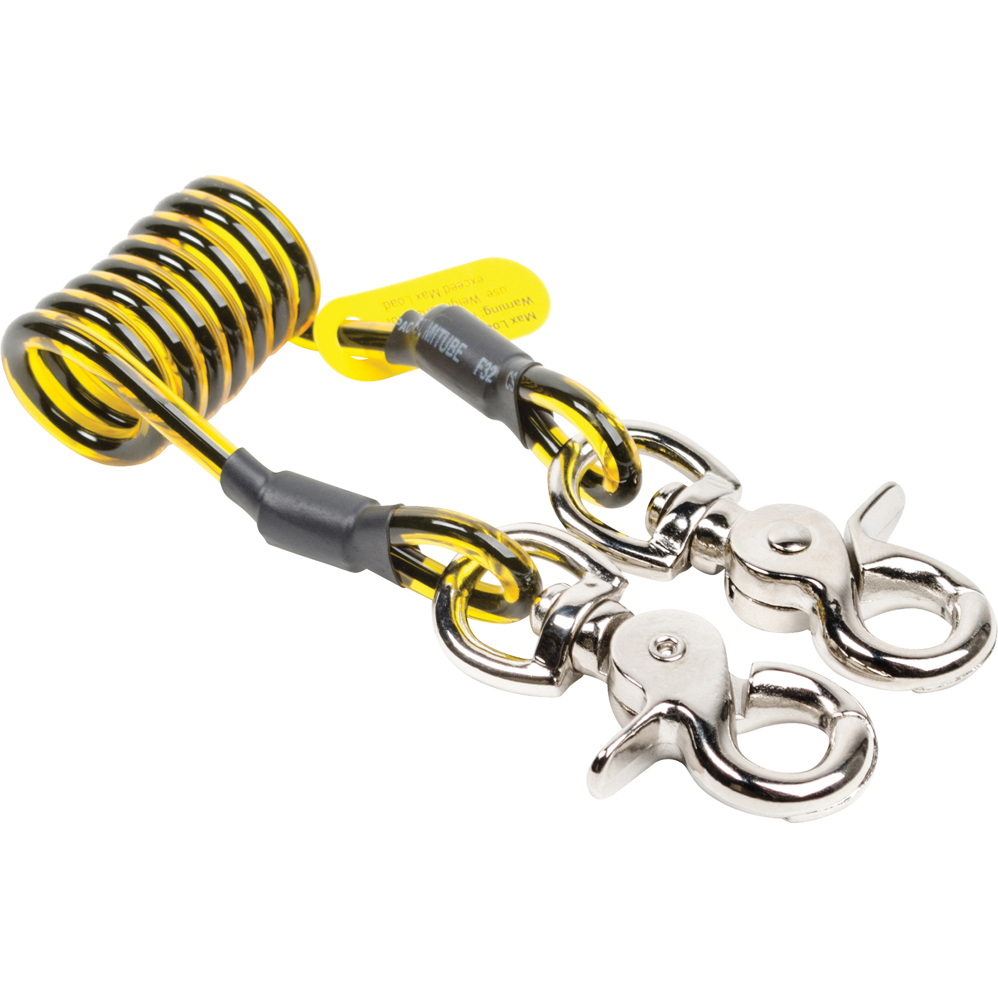 Sangle d'amarrage spirale pour outil, Spirale, Clavette double