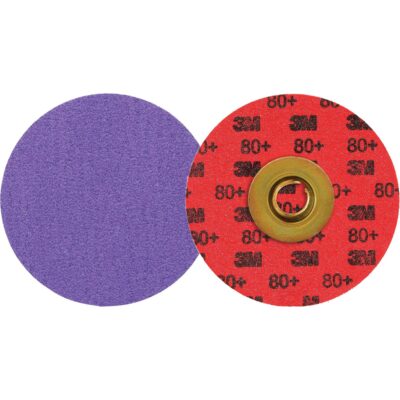 Disque à bordure durable CubitronMC 3 RolocMC 1184F, 3" dia., Grain 80+, Céramique