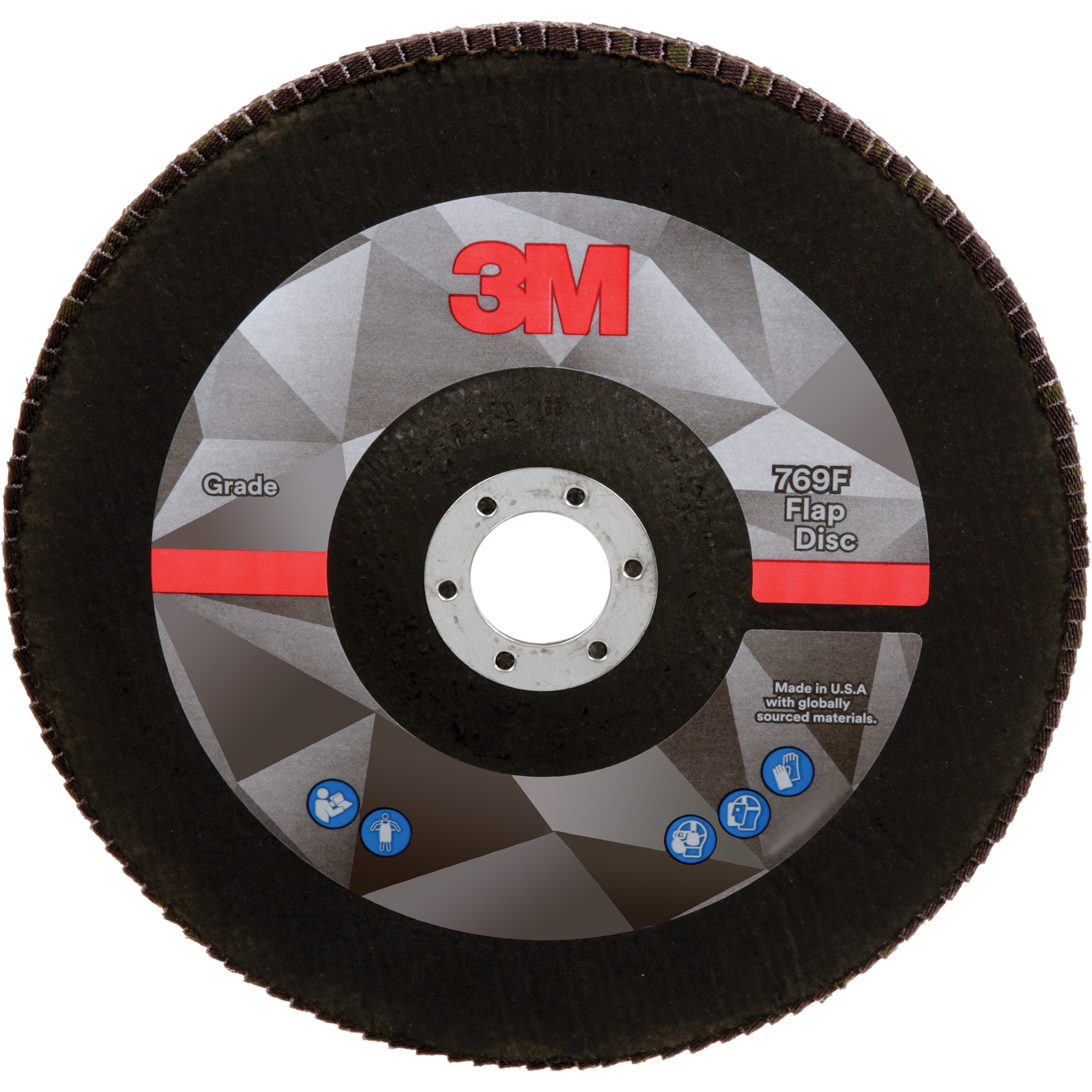 Disque à lamelles à changement rapide 769F, 7" x 5/8"-11, Type 27, Grain 60+, Oxyde d'aluminium/Céramique