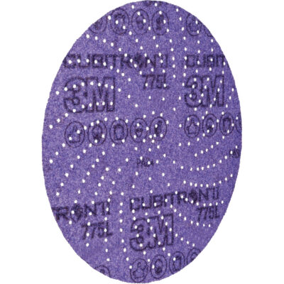 Disque abrasif 775L CubitronMC II HookitMC, dia 5", Grain 320+, Céramique, Poids F