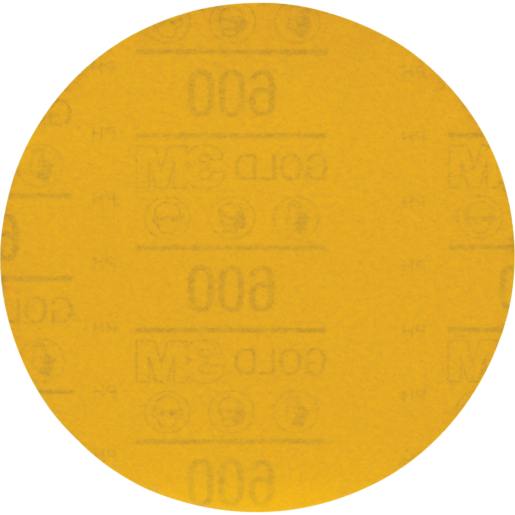 Disque abrasif doré HookitMC 09260, dia 6", Grain 600, Oxyde d'aluminium, Poids C