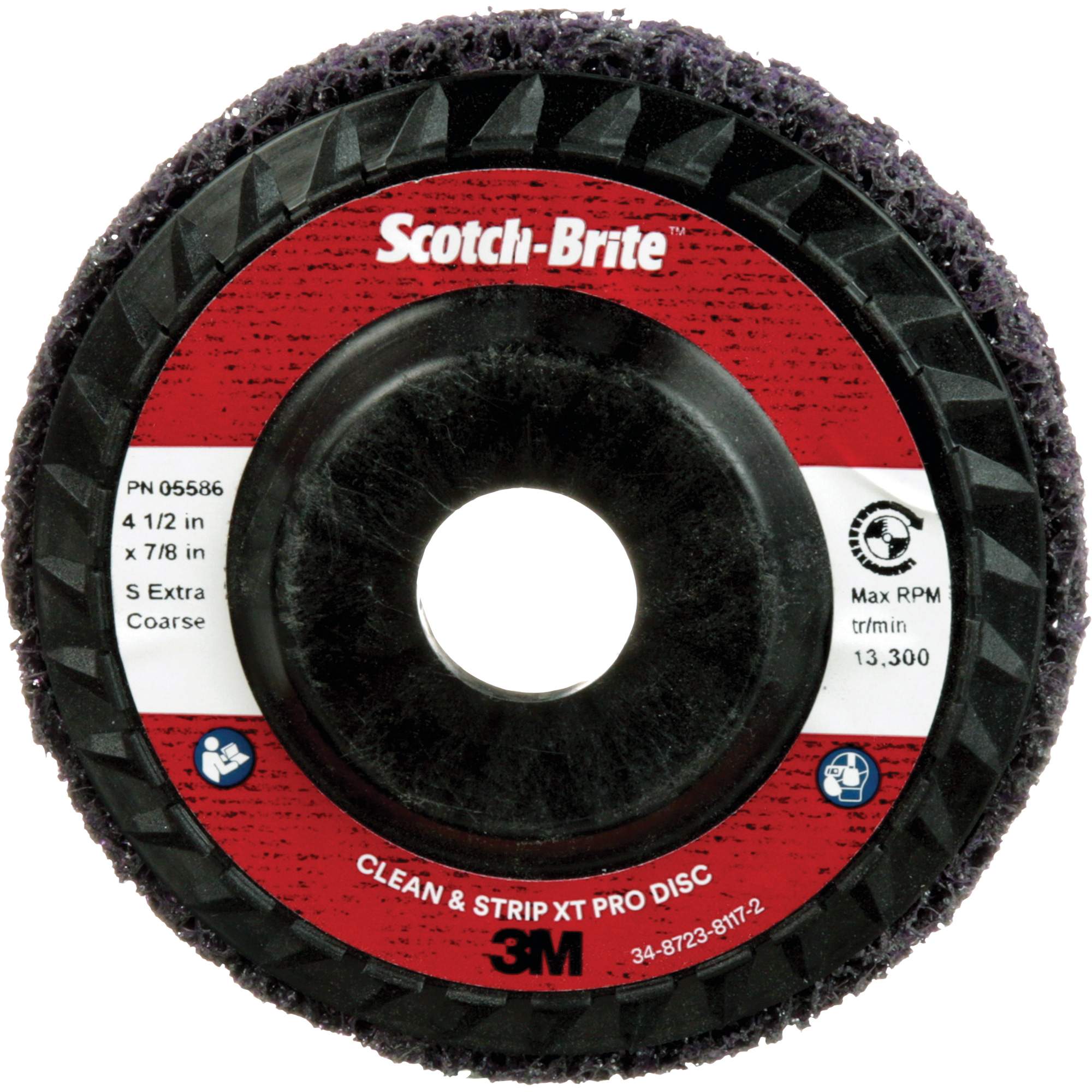 Disque Clean and Strip XT Pro XO-DC Scotch-BriteMC, 4-1/2" dia., Grain Extra grossier, Carbure de silicium