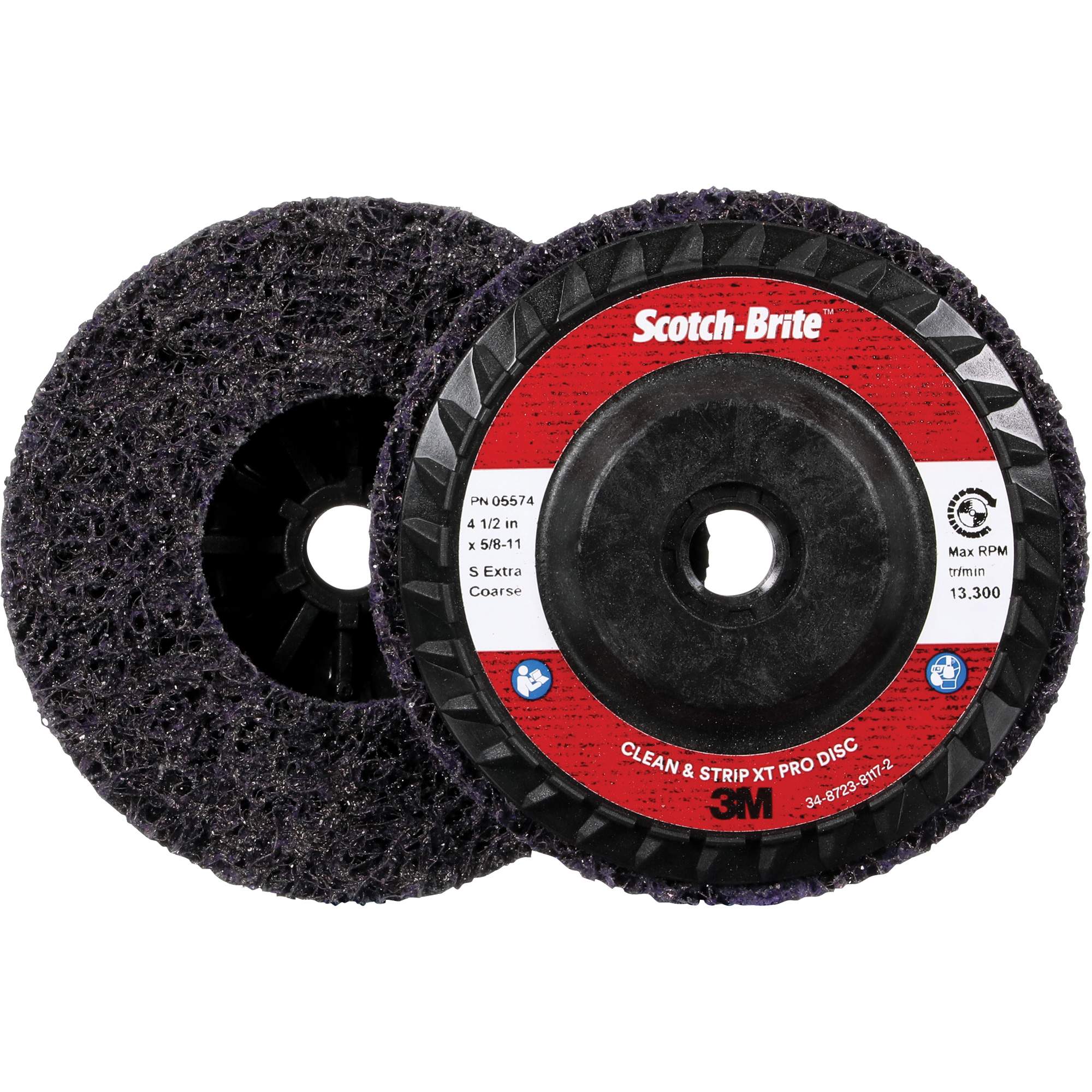 Disque Clean and Strip XT Pro XO-DC Scotch-BriteMC, 4-1/2" dia., Grain Extra grossier, Carbure de silicium
