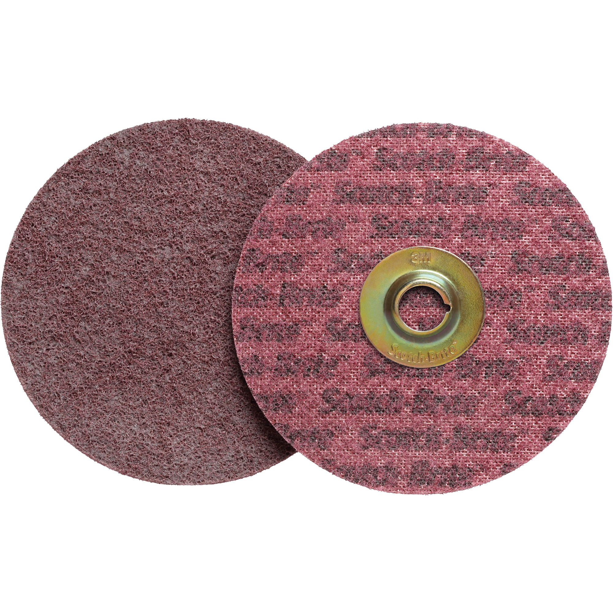 Disque de conditionnement de surface Scotch-BriteMC RolocMC, 2" dia., Grain Moyen, Oxyde d'aluminium