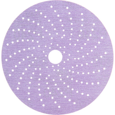 Disque de ponçage net mauve HookitMC, dia 6", Grain P240, Oxyde d'aluminium, Poids C