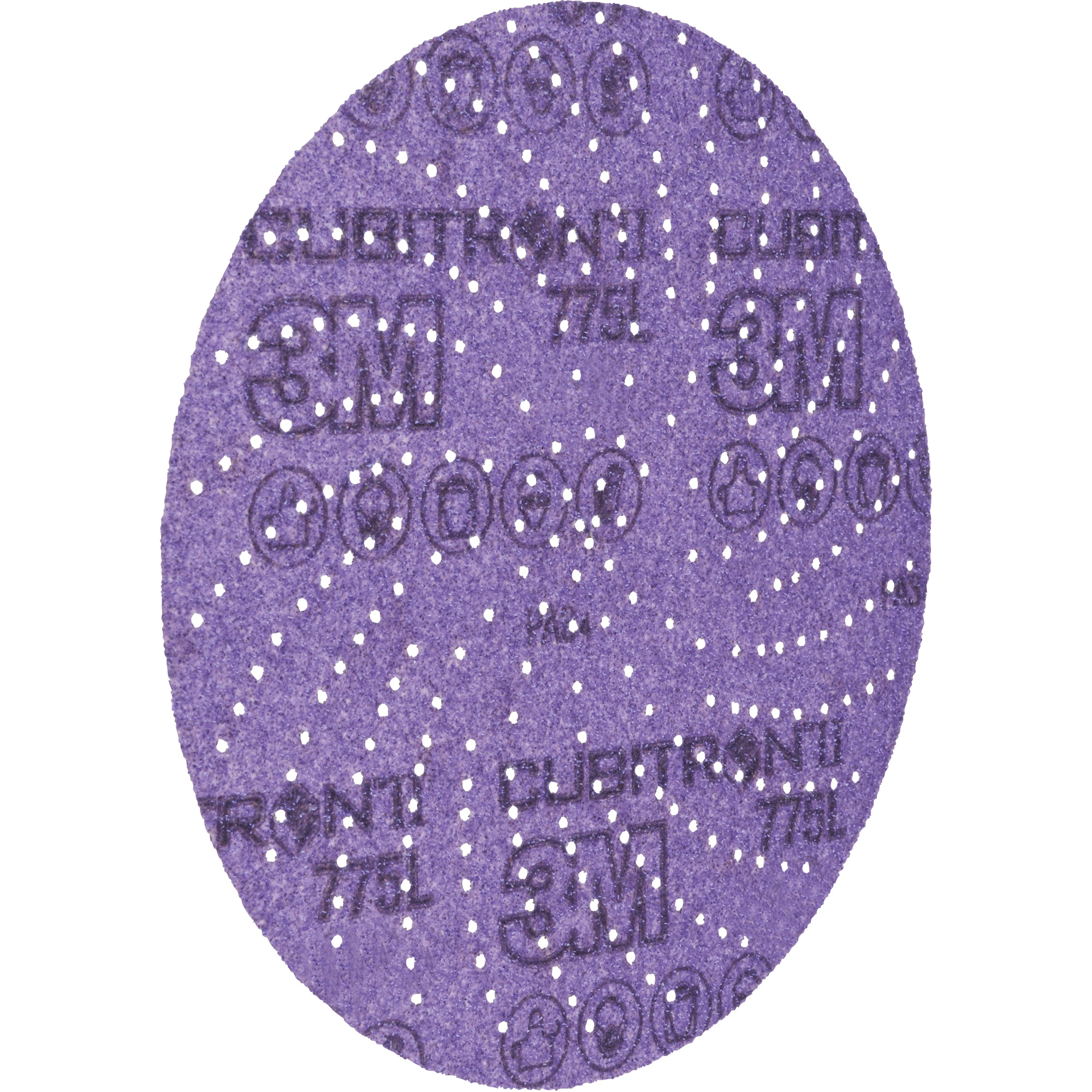 Disque de ponçage propre en pellicule 775L HookitMC CubitronMC, dia 6", Grain 180+, Céramique, 3 mils