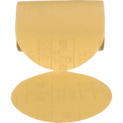 Disque doré en rouleau StikitMC, 6" dia., Grain P320, Oxyde d'aluminium