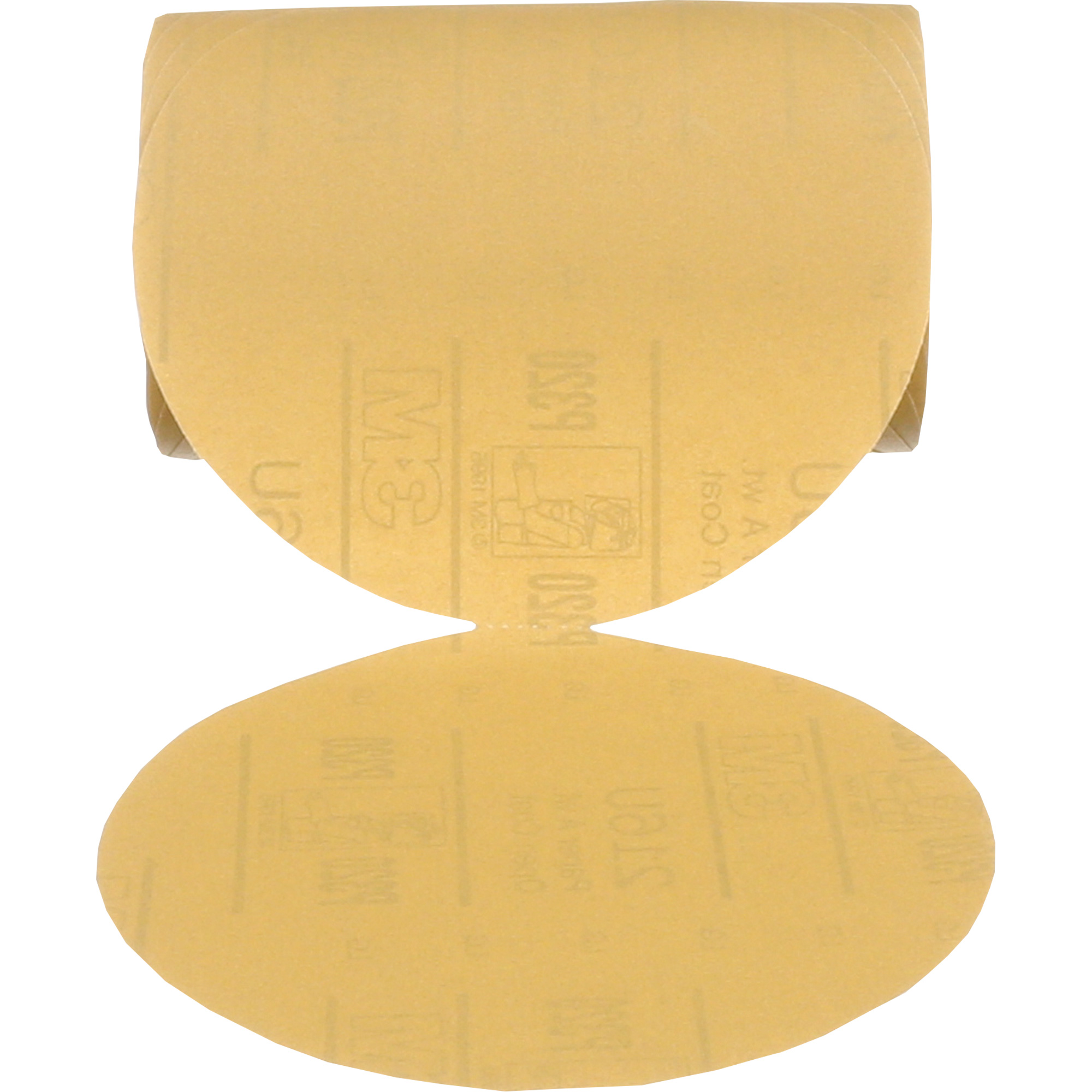 Disque doré en rouleau StikitMC, 6" dia., Grain P320, Oxyde d'aluminium